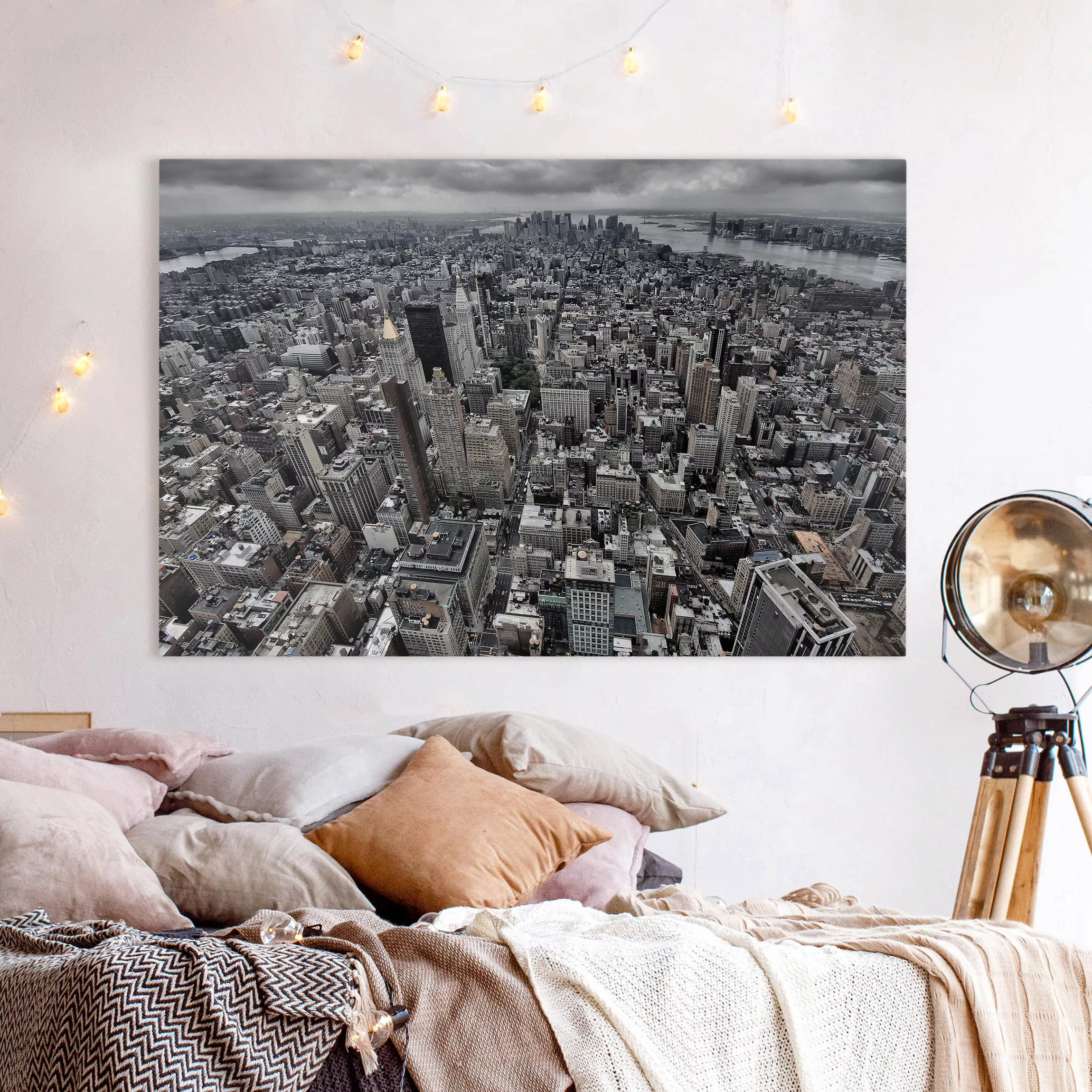 Leinwandbild New York - Querformat Blick über Manhattan günstig online kaufen