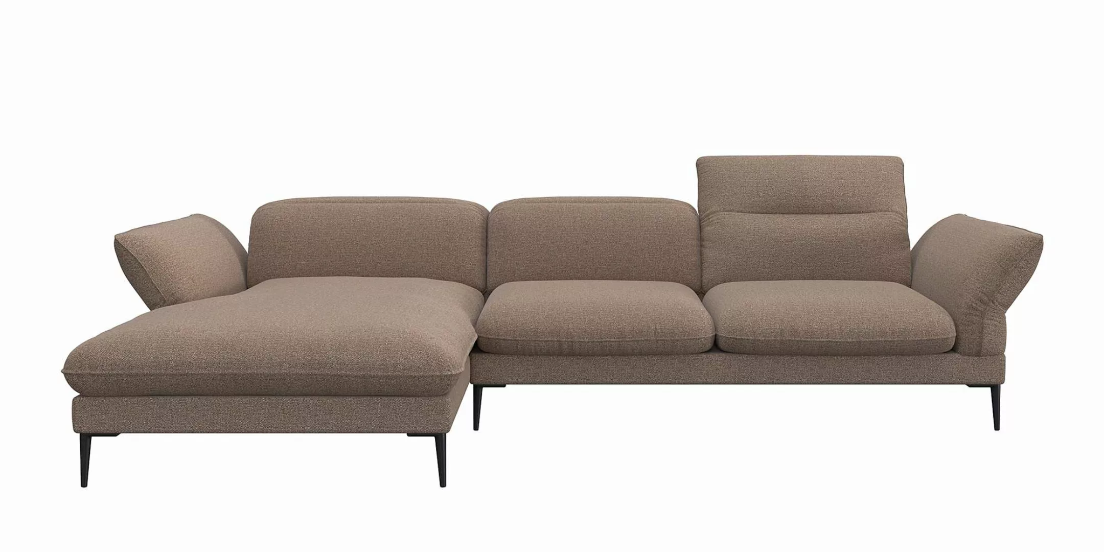 FLEXLUX Ecksofa "Salino, Funktionssofa mit Recamiere, Relaxsofa, Ecksofa", günstig online kaufen