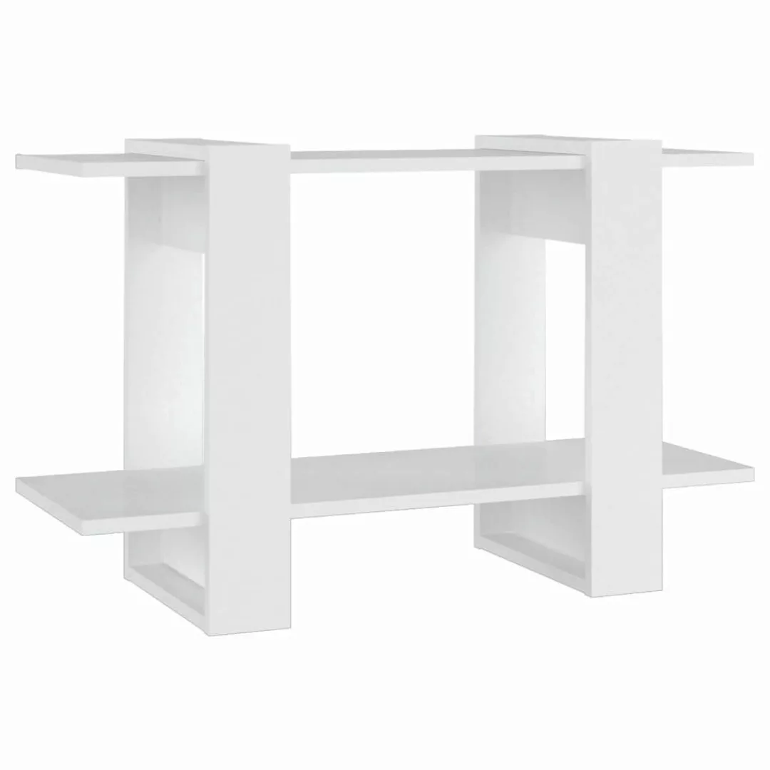 vidaXL Bücherregal Bücherregal/Raumteiler Weiß 80x30x51 cm, günstig online kaufen