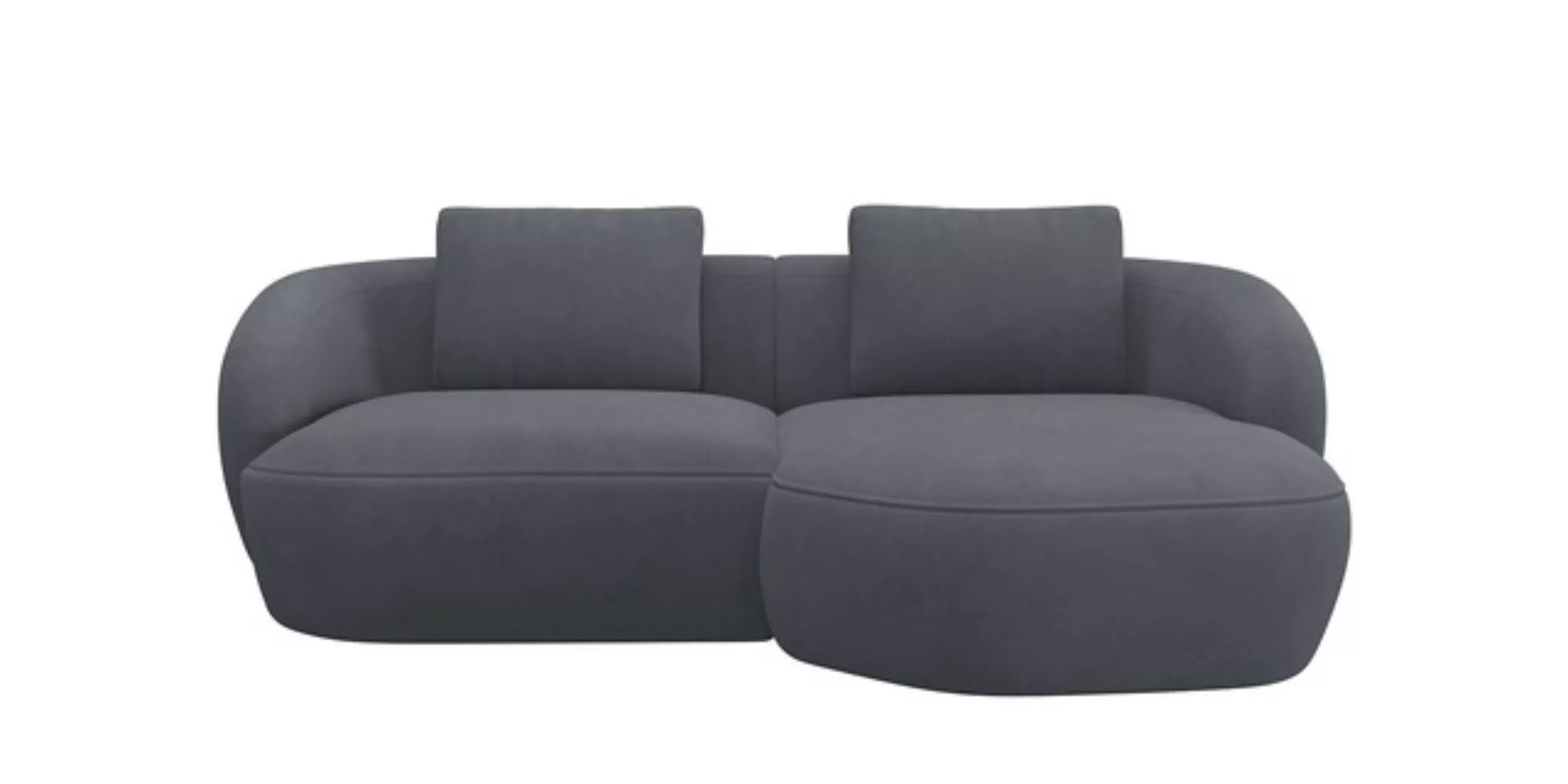 FLEXLUX Wohnlandschaft »Torino, rund, L-Form, Sofa-Ecke mit Recamiere, Long günstig online kaufen