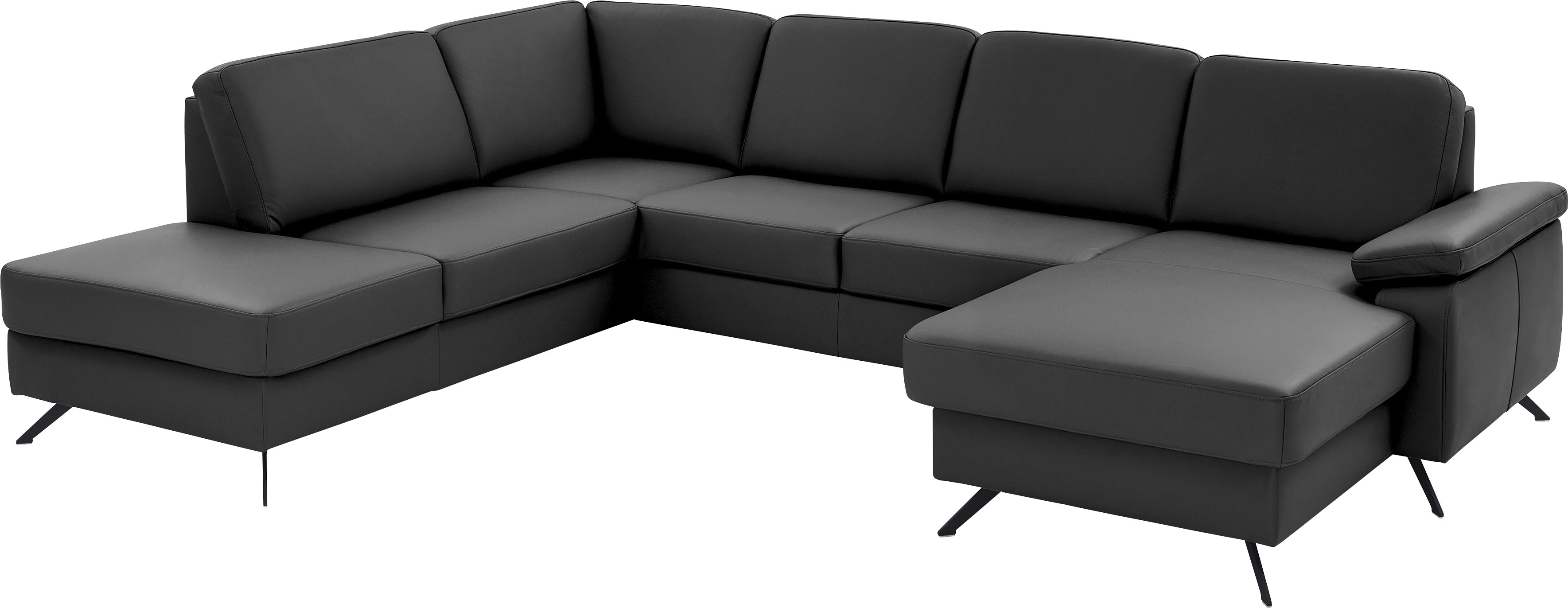 Die PlanBar Wohnlandschaft "PN-EM15047 U-Form, ohne Kopfstützen", Echtleder günstig online kaufen