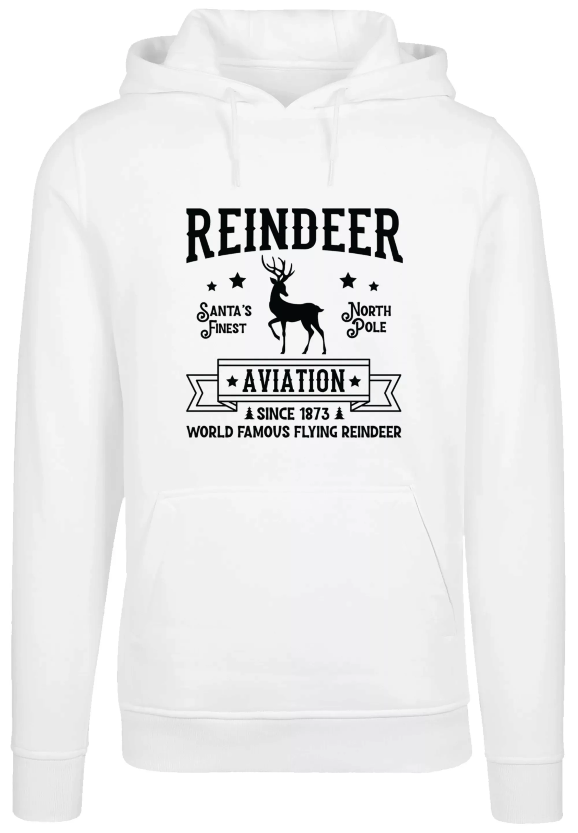 F4NT4STIC Kapuzenpullover "Reindeer Aviation Retro Christmas Sign", Premium günstig online kaufen