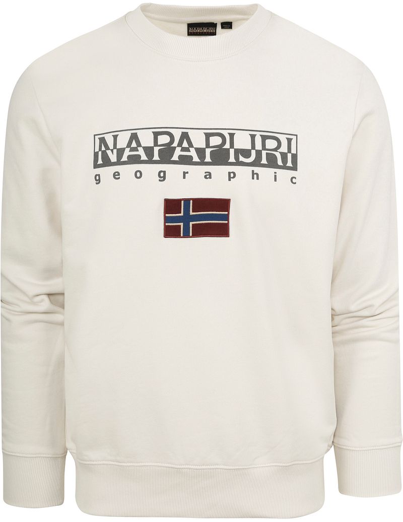 Napapijri Off-White Pullover - Größe XL günstig online kaufen