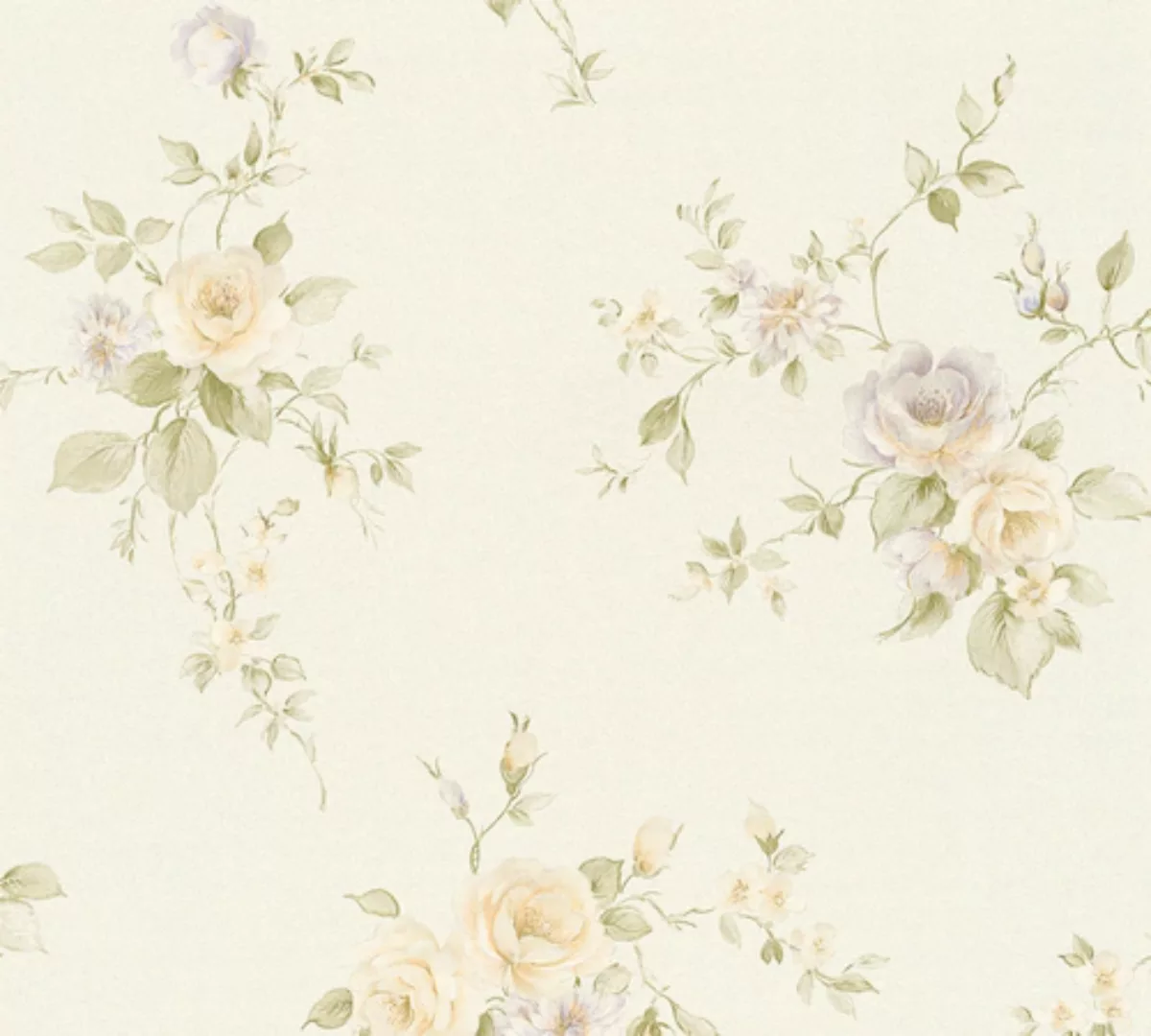 Bricoflor Creme Tapete mit Rosen Esszimmer und Schlafzimmer Blumentapete Ro günstig online kaufen