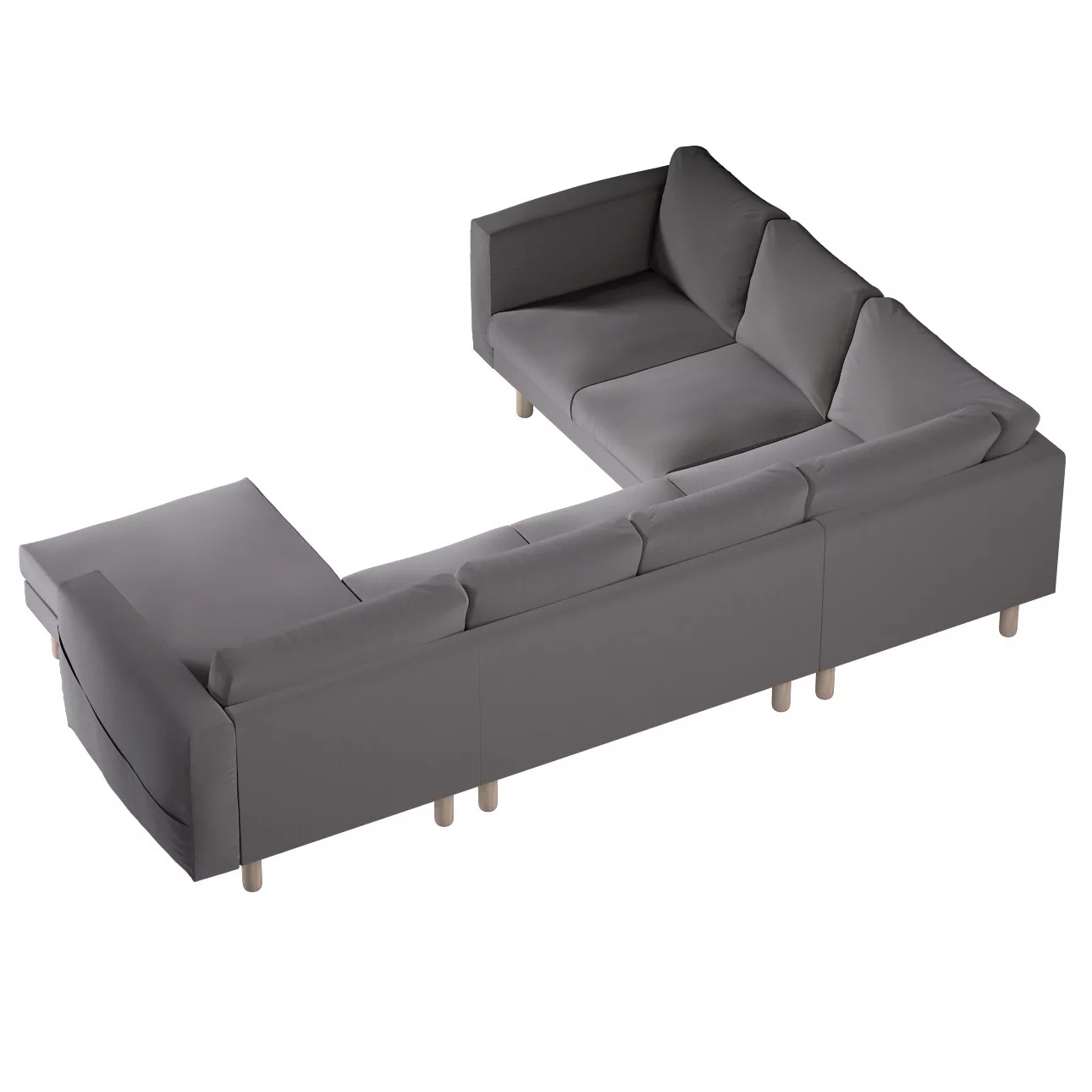 Bezug für Norsborg 5-Sitzer Ecksofa mit Recamiere, braun, Norsborg Bezug fü günstig online kaufen