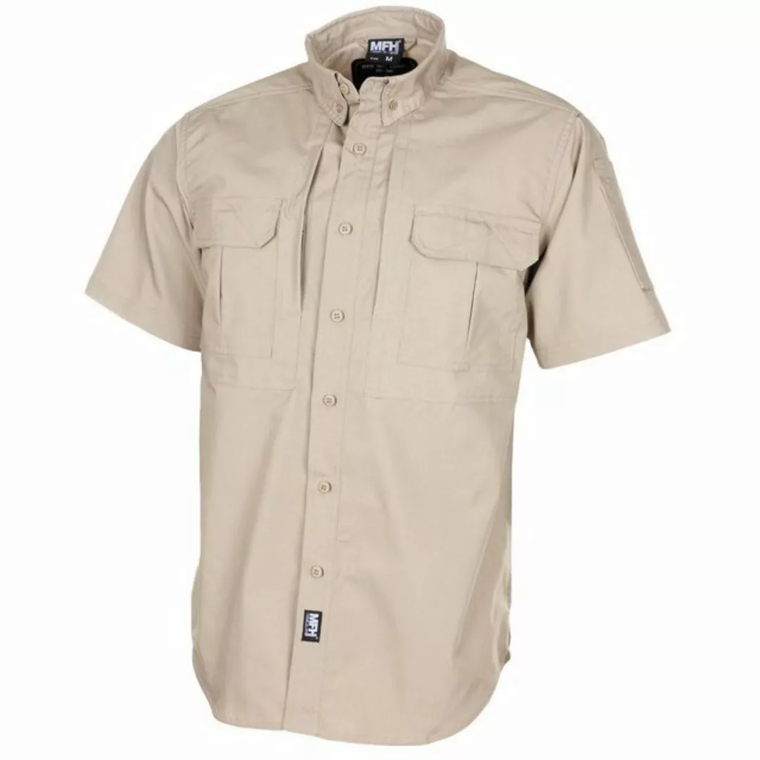 MFH Outdoorhemd Hemd Outdoor, kurzarm, khaki, Teflon, Rip Stop XL günstig online kaufen