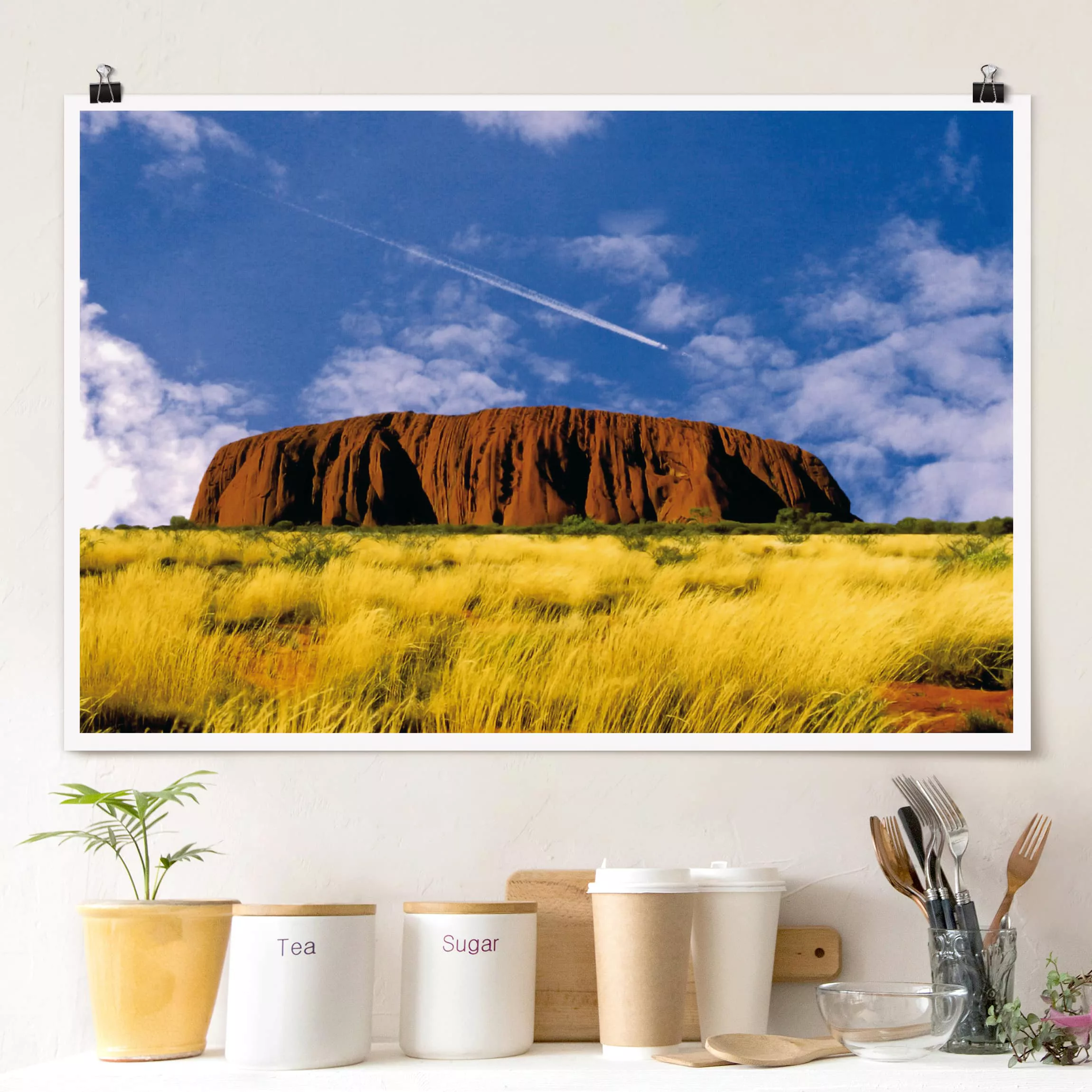 Poster Natur & Landschaft - Querformat Uluru günstig online kaufen