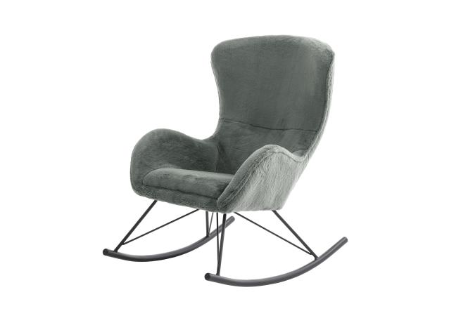 Schaukelstuhl BELLA von MCA Furniture Grau-Grün günstig online kaufen
