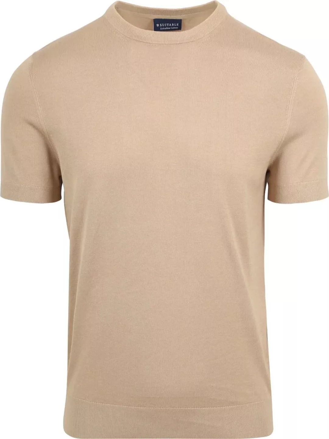 Suitable Knitted T-shirt Beige - Größe XL günstig online kaufen