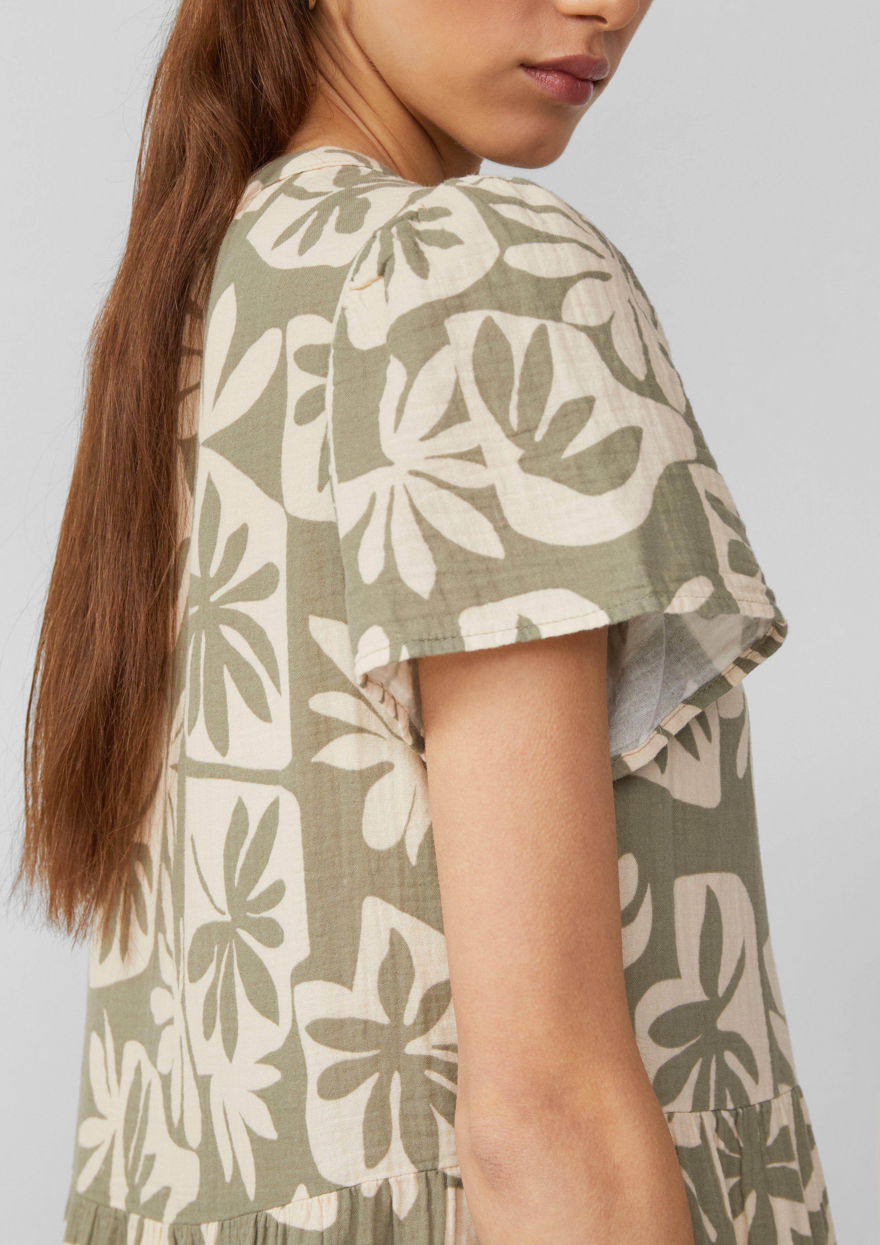 QS Volantkleid Sommerkleid aus reiner Baumwolle, günstig online kaufen