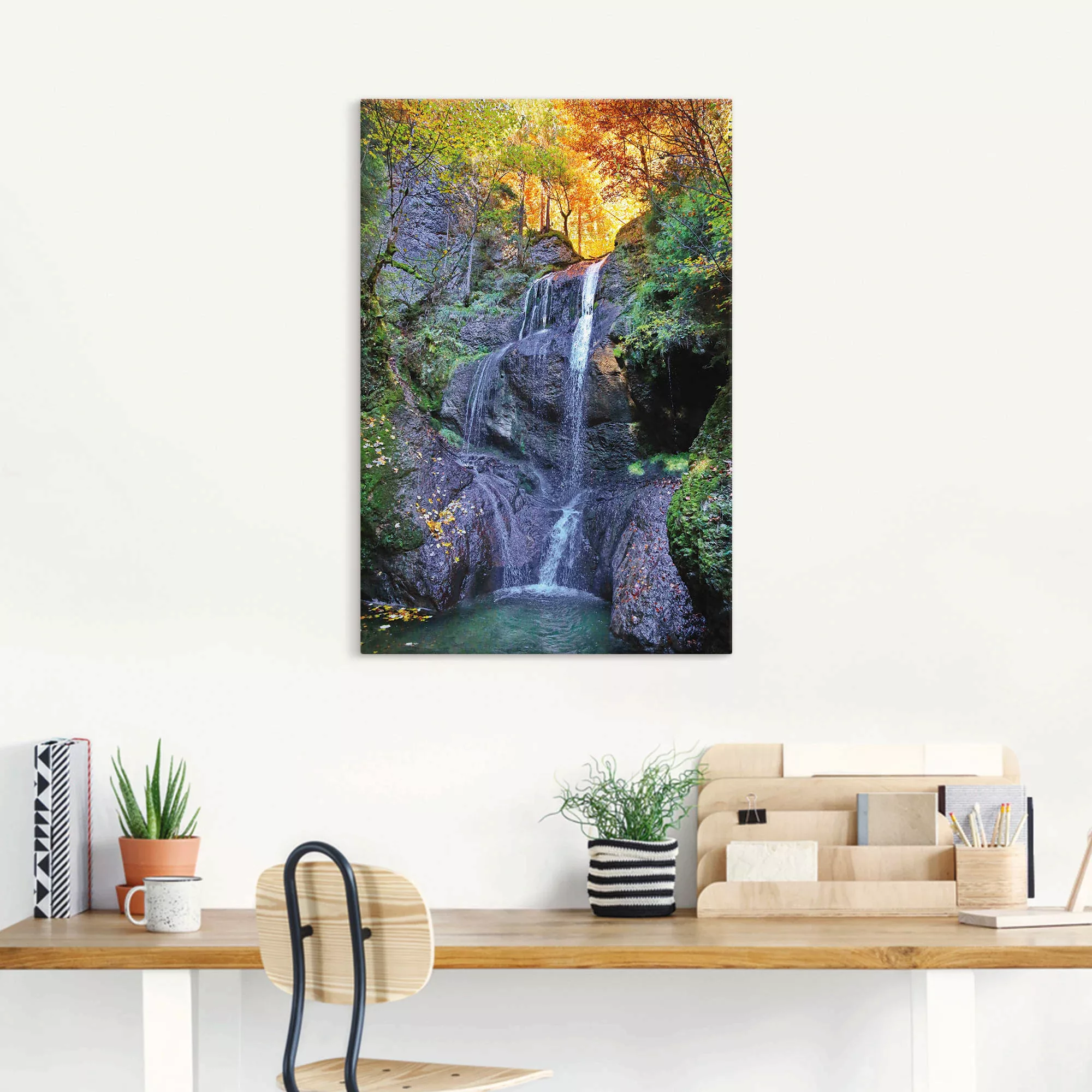 Artland Wandbild "Niedersonthofener Wasserfall im Allgäu", Wasserfallbilder günstig online kaufen