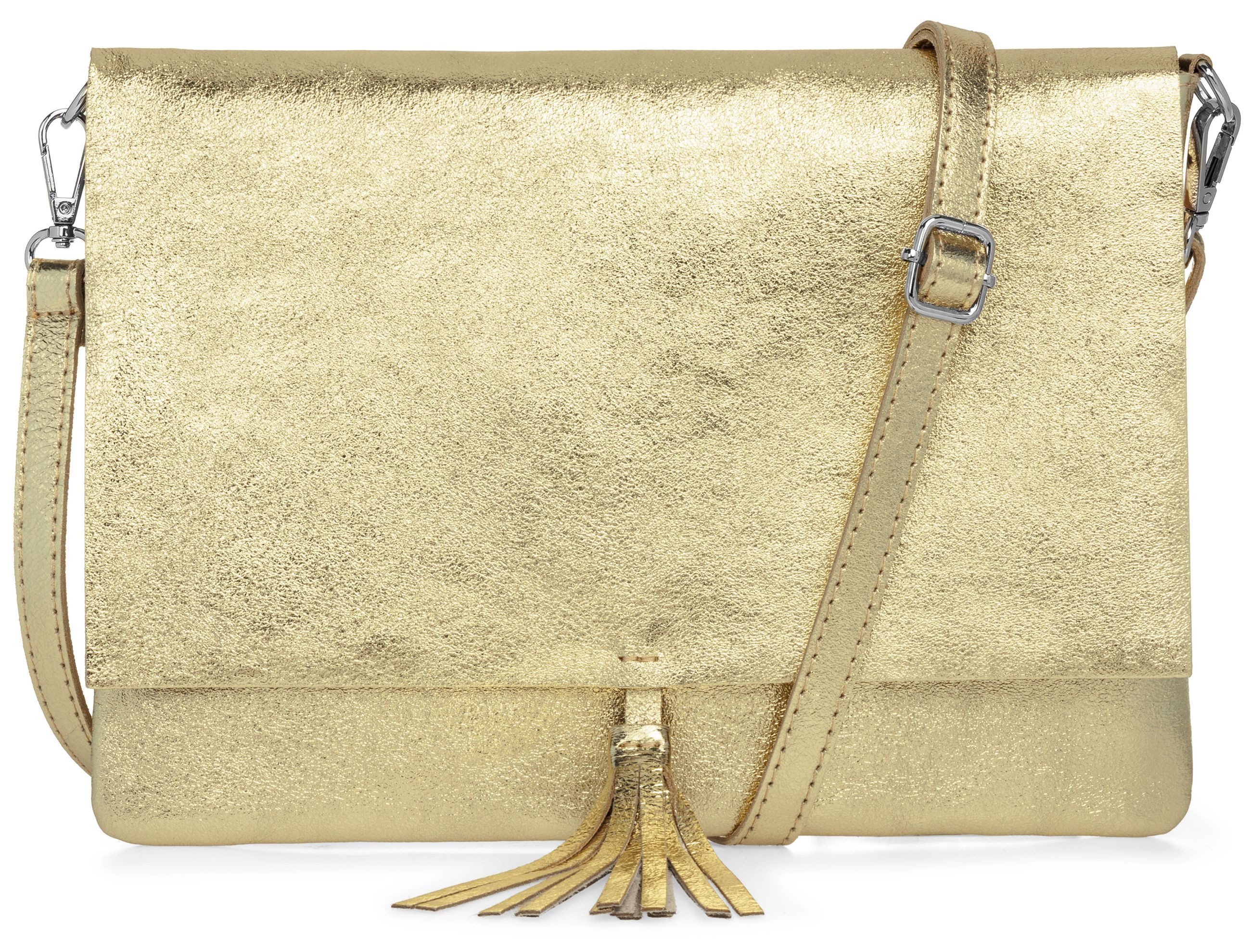 Caspar Umhängetasche xl Clutch Leder Damen günstig online kaufen