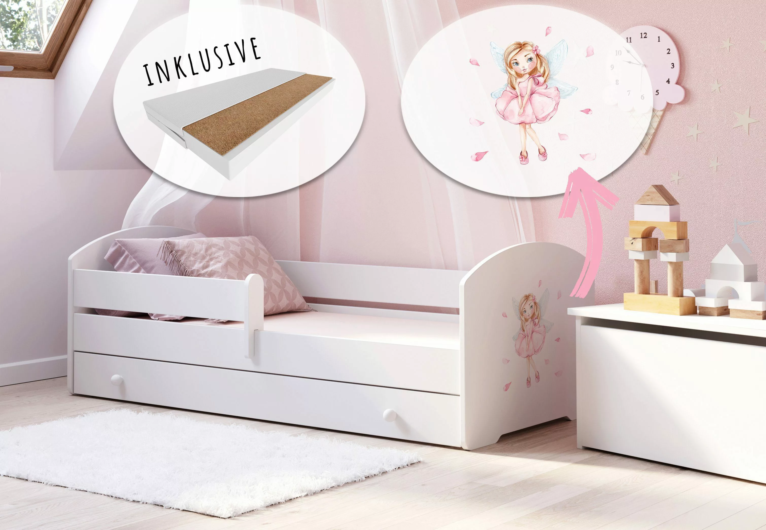 Kids Collective Kinderbett Komplettbett 70x140 cm, günstig online kaufen