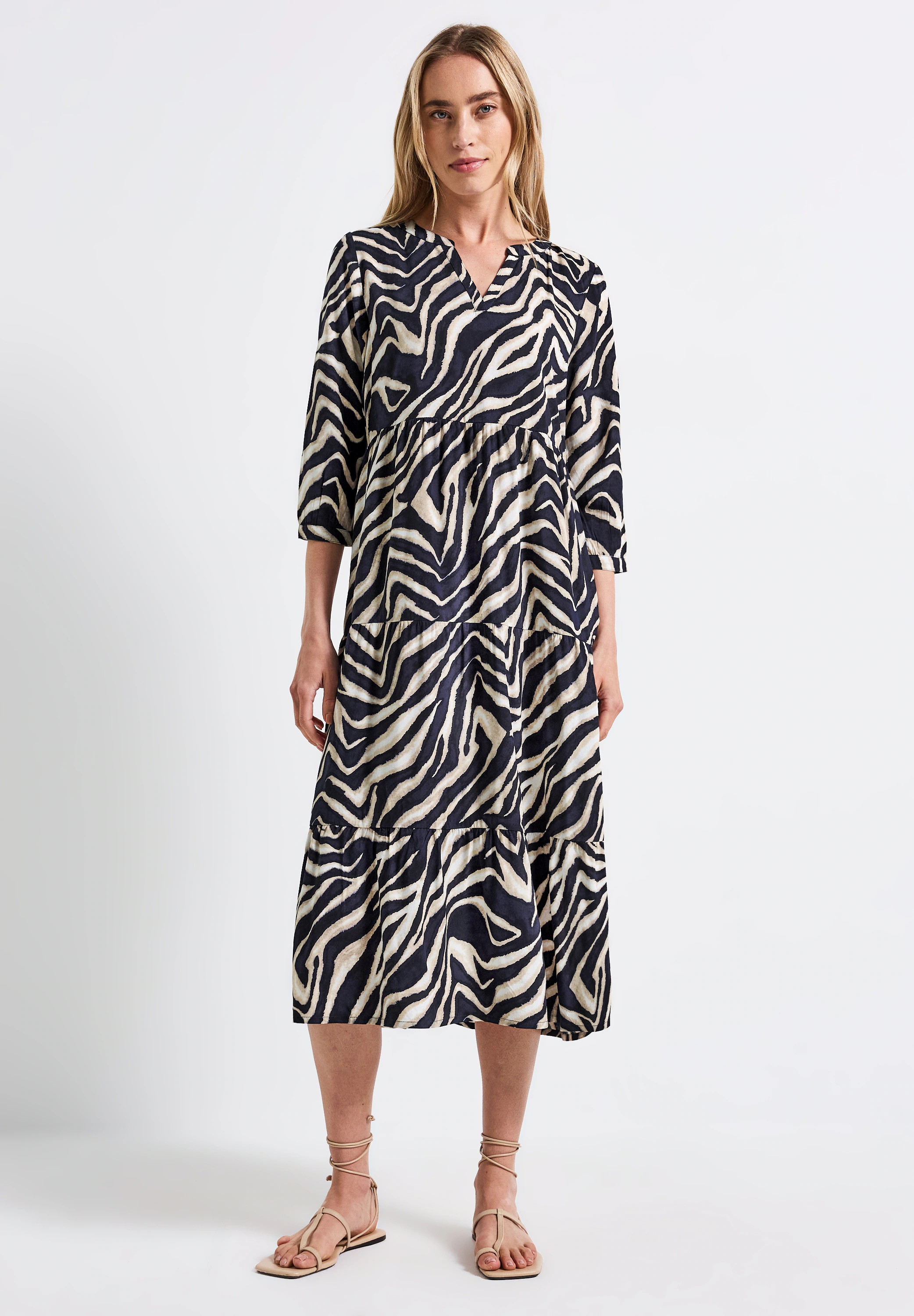 STREET ONE Midikleid, aus Viskose günstig online kaufen