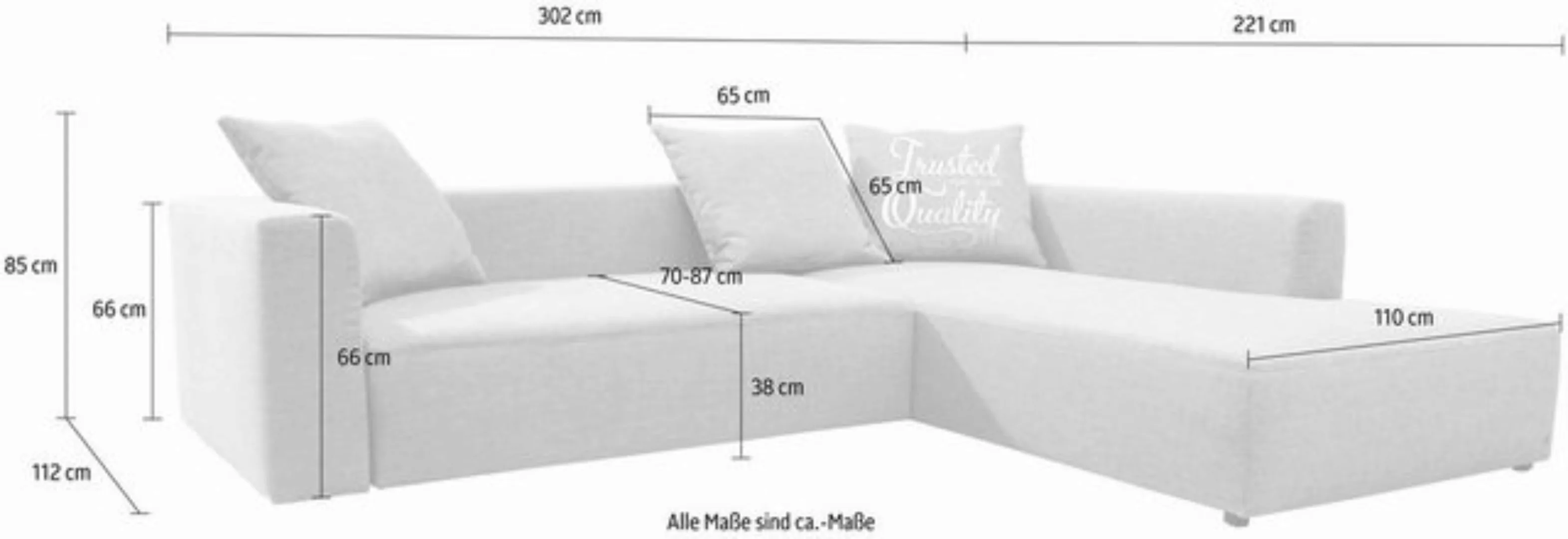 TOM TAILOR HOME Ecksofa HEAVEN CASUAL XL, aus der COLORS COLLECTION, wahlwe günstig online kaufen