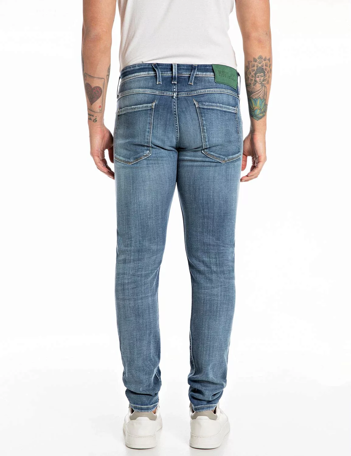 Replay Slim-fit-Jeans ANBASS mit Washed-Optik günstig online kaufen