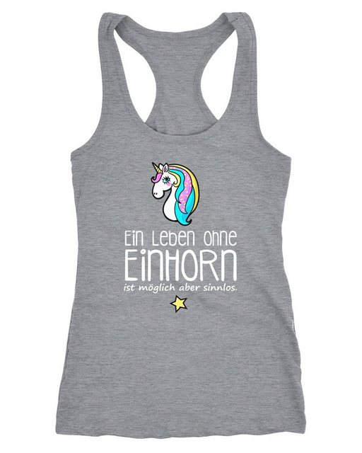 MoonWorks Tanktop Damen Tanktop Ein Leben ohne Einhorn ist möglich aber sin günstig online kaufen