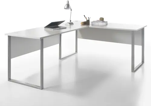BEGA OFFICE Eckschreibtisch "Office Lux", mit Kabeldurchlass, rechts/links günstig online kaufen