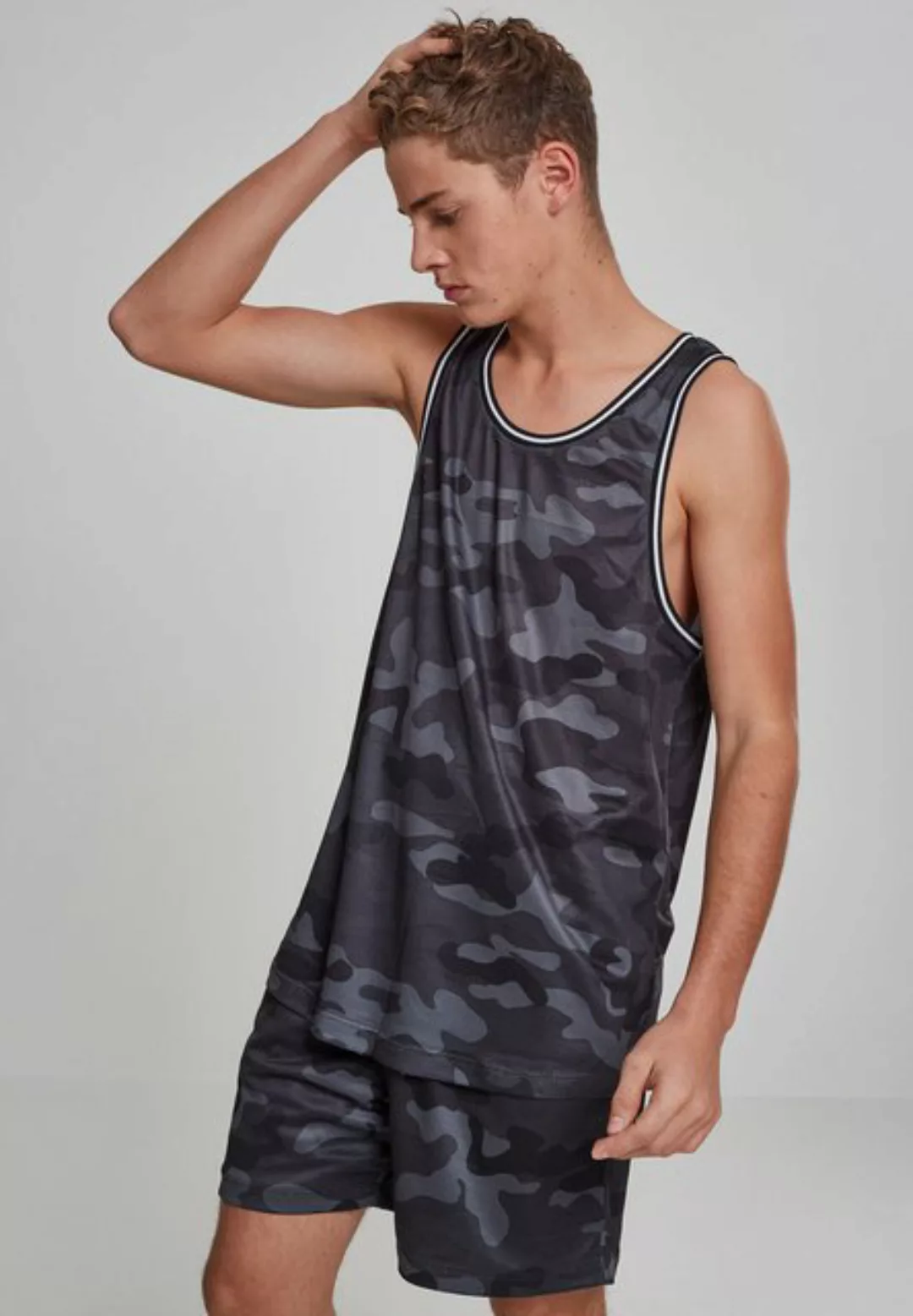 URBAN CLASSICS T-Shirt TB2065 - Camo Mesh Tanktop darkcamo XL günstig online kaufen