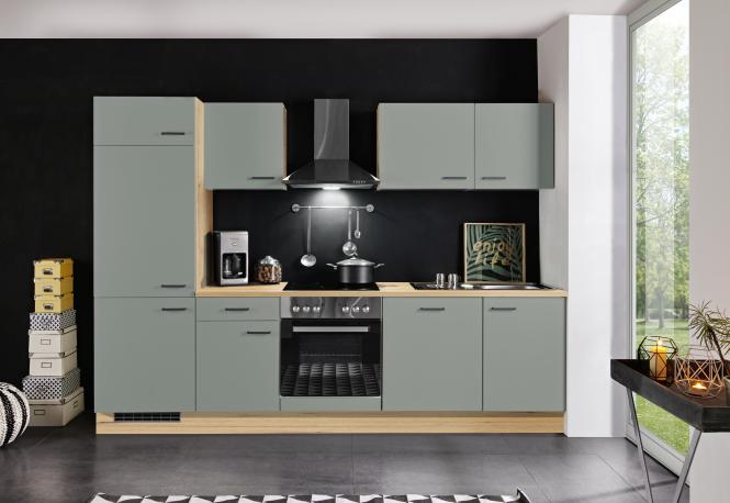 Küchenblock 270 cm inkl. Elektro-Set 5-tlg GENF 270 von Menke Eukalyptus Gr günstig online kaufen