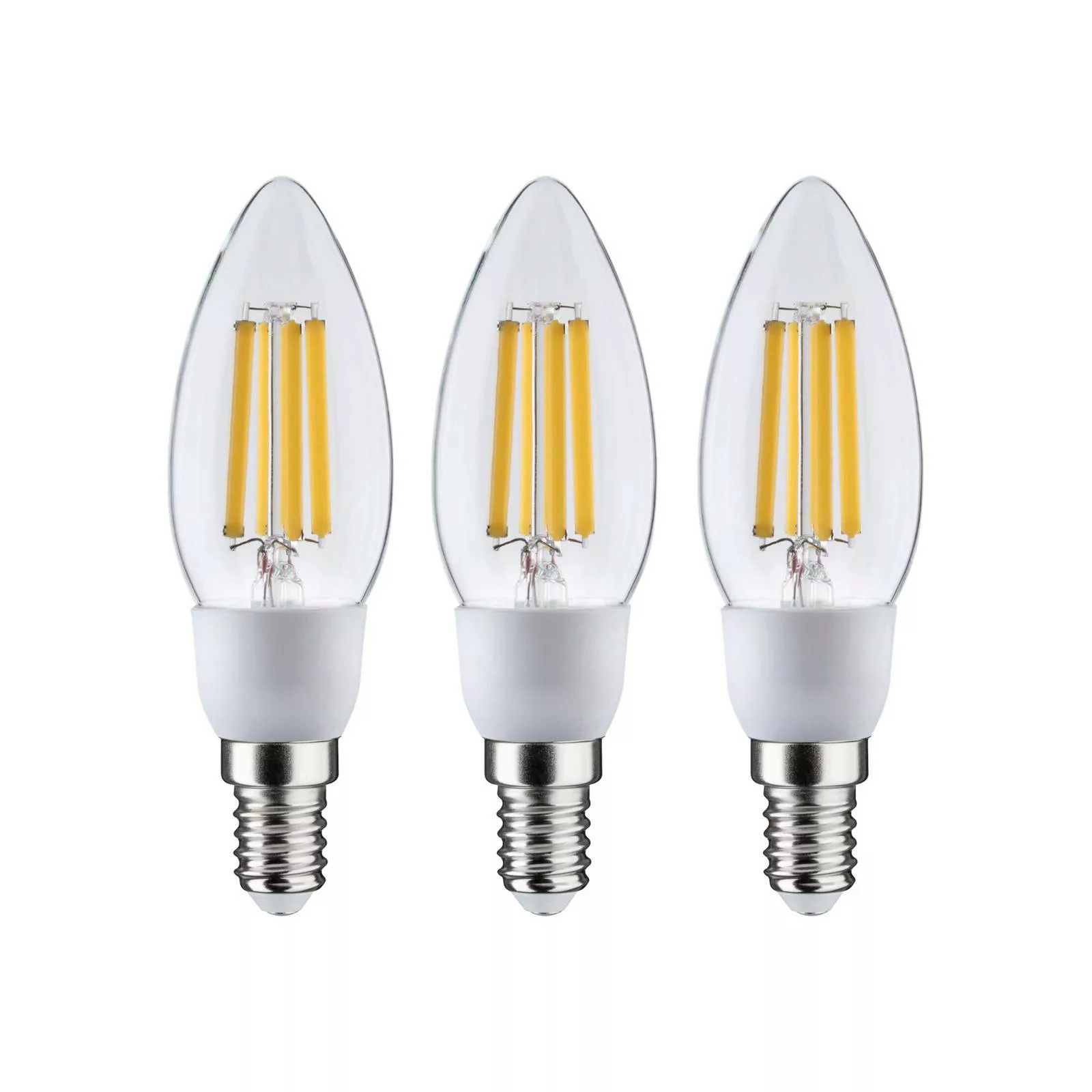 Paulmann "Eco-Line Filament 230V LED Kerze E14 3x525lm 3x2,5W 3000K Klar" günstig online kaufen