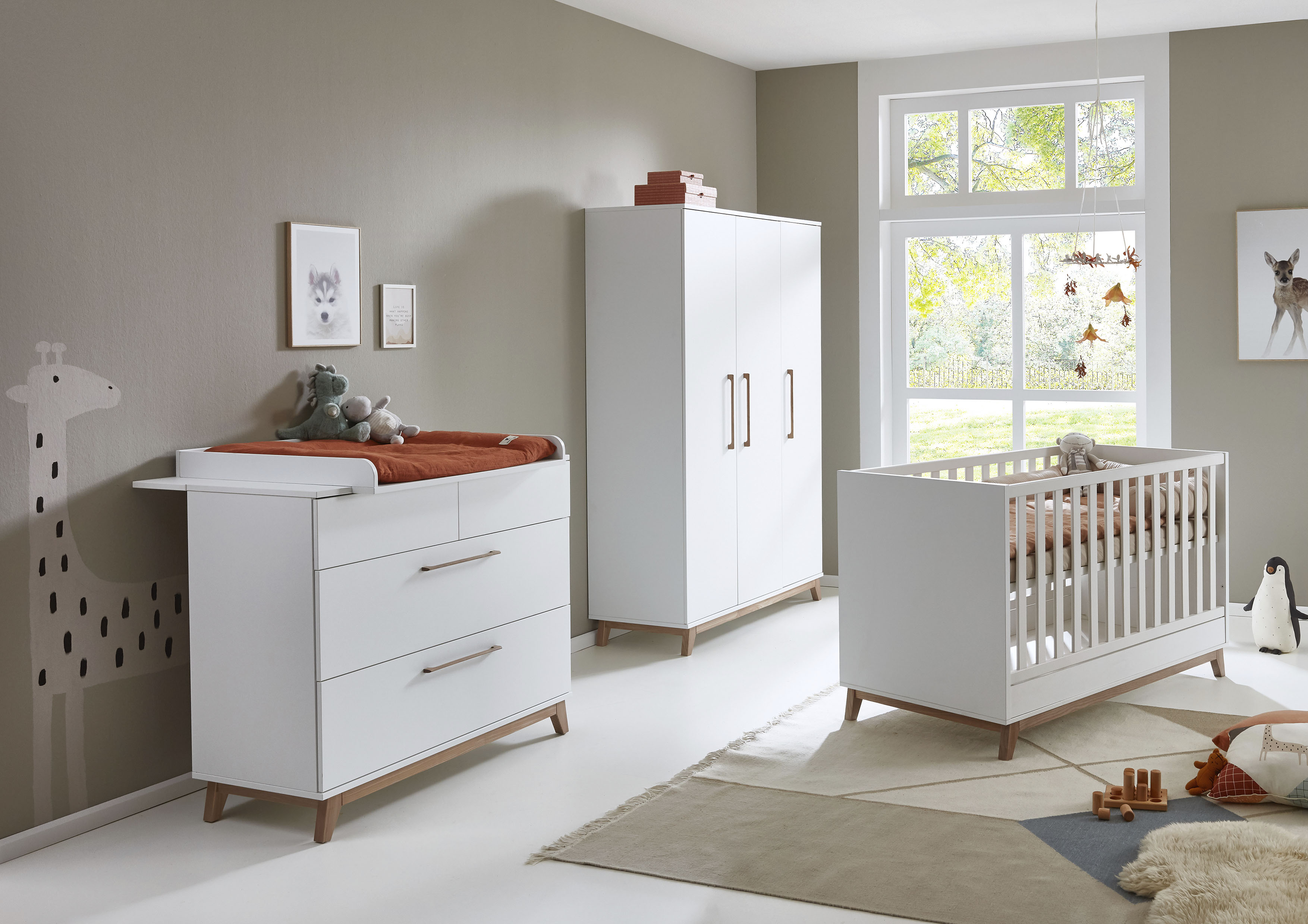 arthur berndt Babymöbel-Set "Babyzimmer Set "Lina" 3-teilig", (Spar-Set, 3 günstig online kaufen