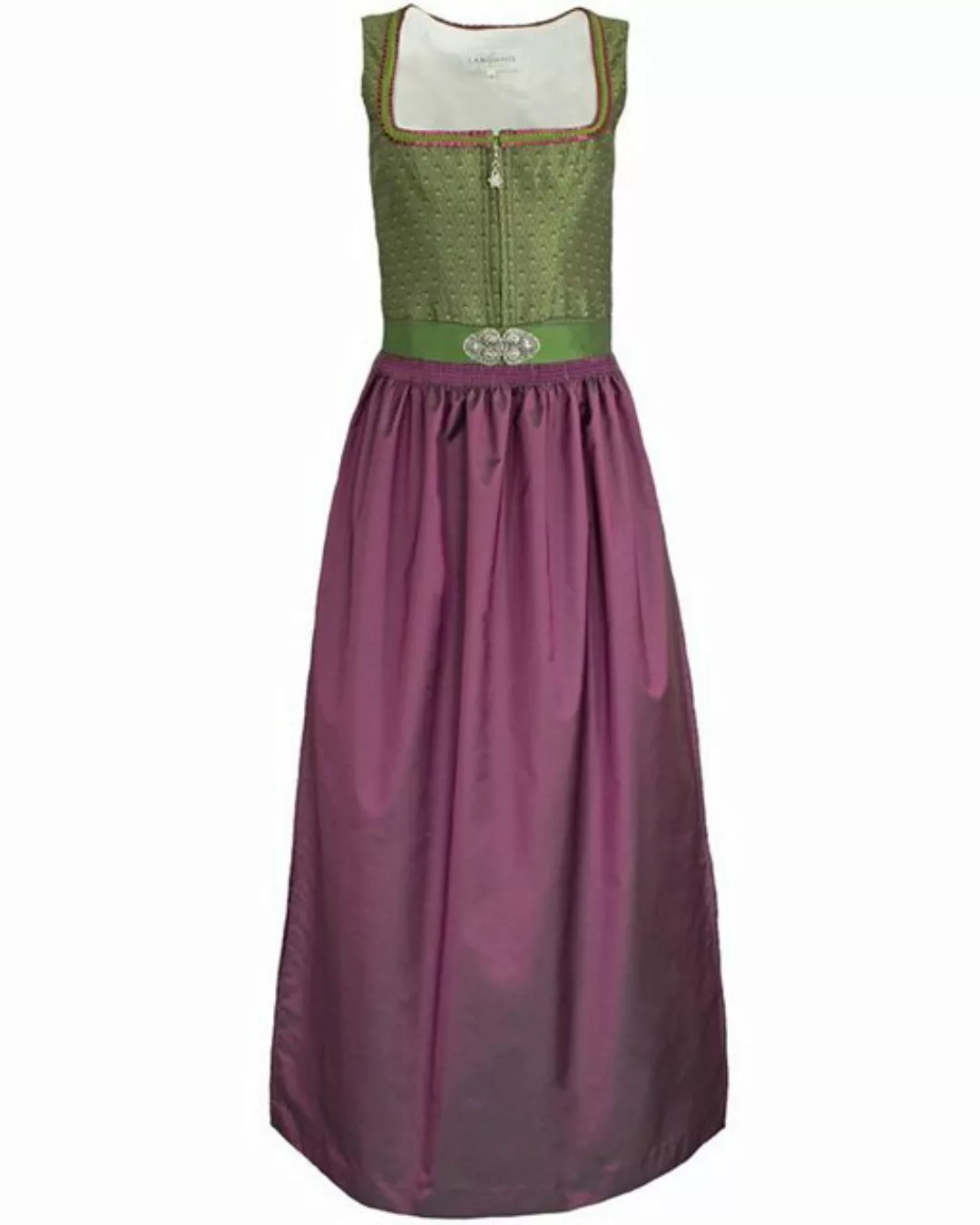 Trachtenmode Hiebaum Dirndl Langes Kleid 'Cersei' Traditionell, Grün Lila 9 günstig online kaufen