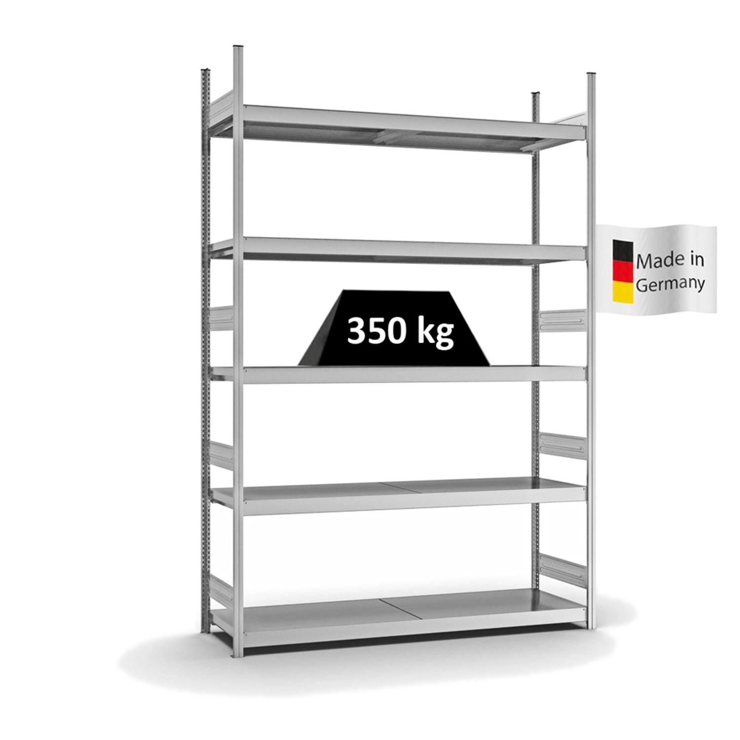 PROREGAL Weitspannregal Stecksystem T-Profil Grundregal HxBxT 300x200x50 cm günstig online kaufen