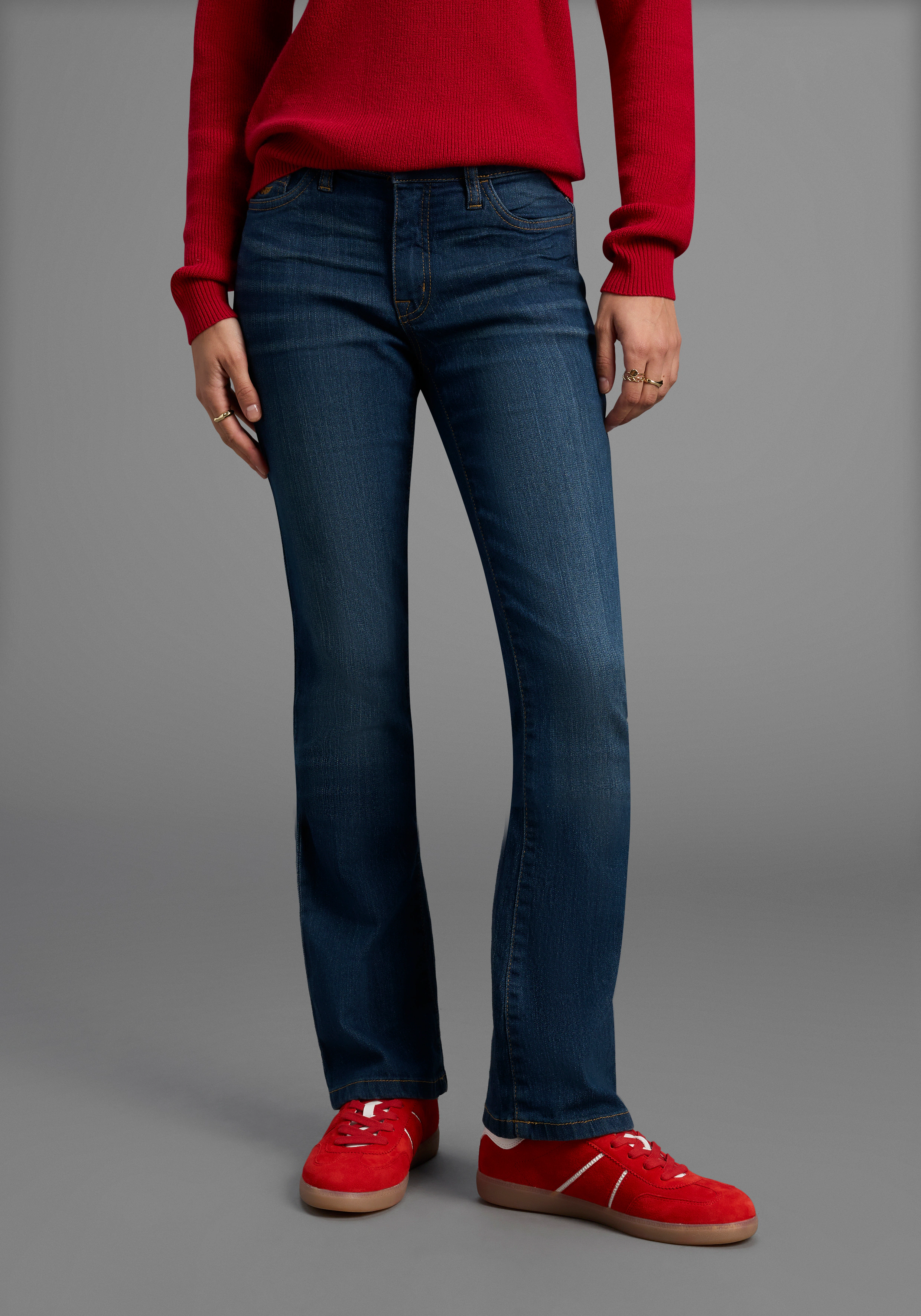 Arizona Bootcut-Jeans "Baby-Boot", normale Leibhöhe, Bootcut, mit Coinpocke günstig online kaufen