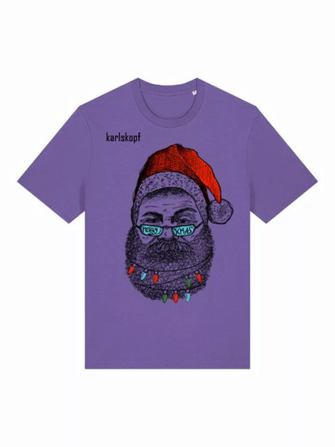 karlskopf Print-Shirt Rundhalsshirt Basic SANTA KARL 2.0 günstig online kaufen