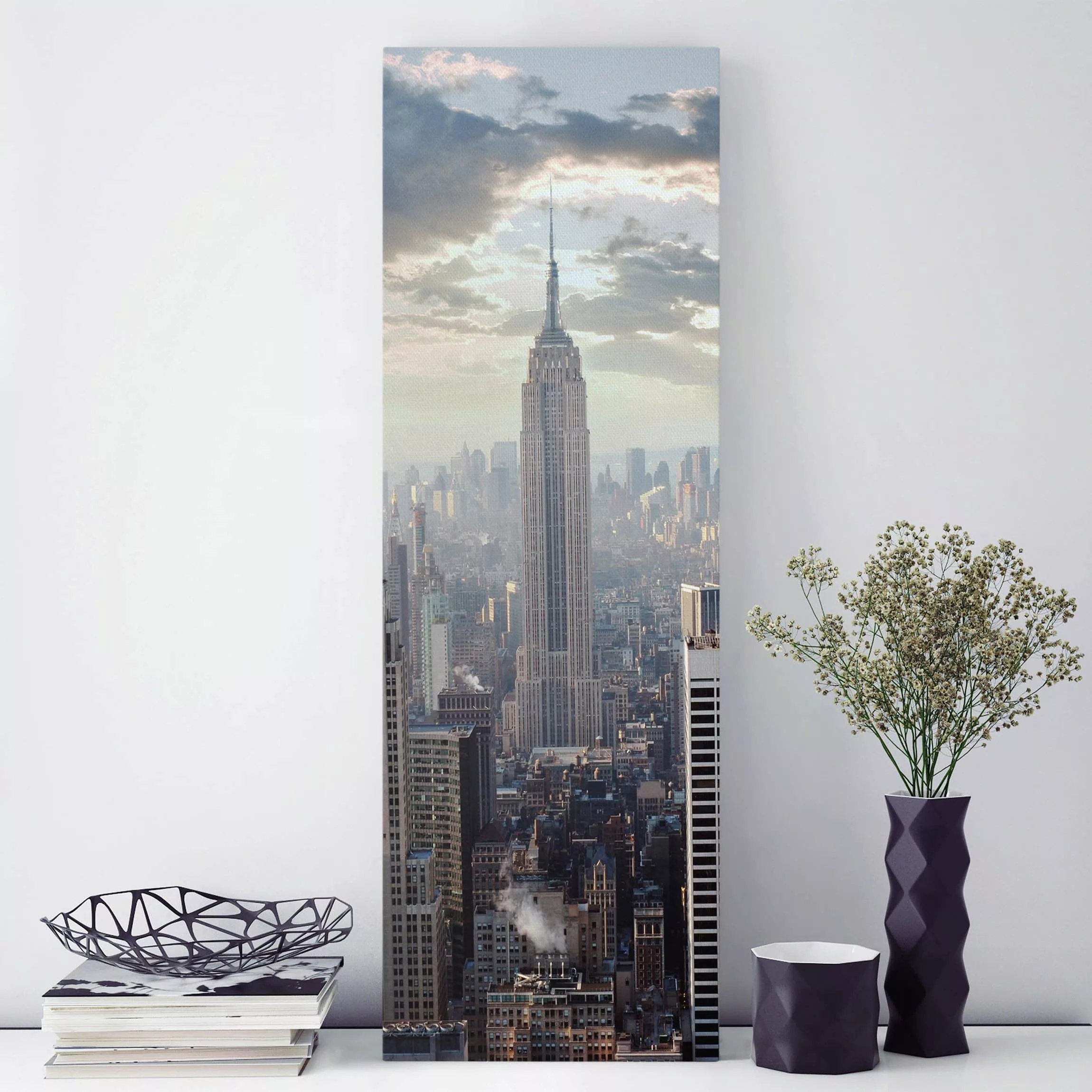 Leinwandbild New York - Hochformat Sonnenaufgang in New York günstig online kaufen