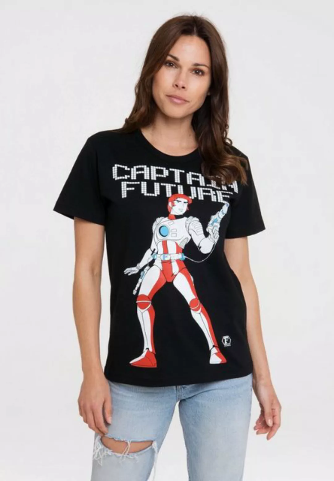 LOGOSHIRT T-Shirt Captain Future mit coolem Frontprint günstig online kaufen