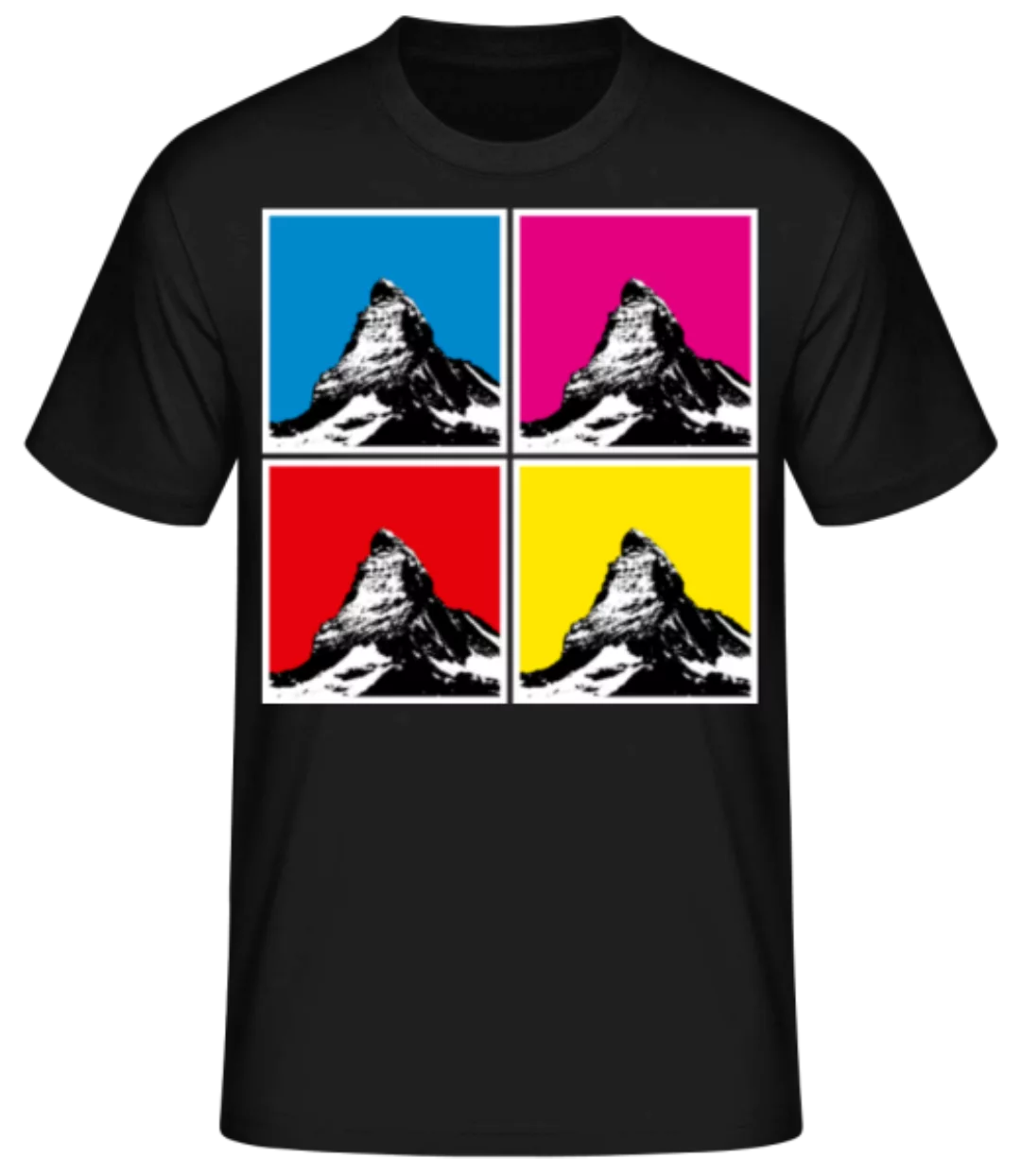 Pop Art Matterhorn · Männer Basic T-Shirt günstig online kaufen