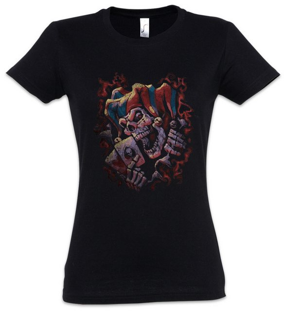 Urban Backwoods Print-Shirt Joker Skull II Damen T-Shirt Schädel Death Tote günstig online kaufen