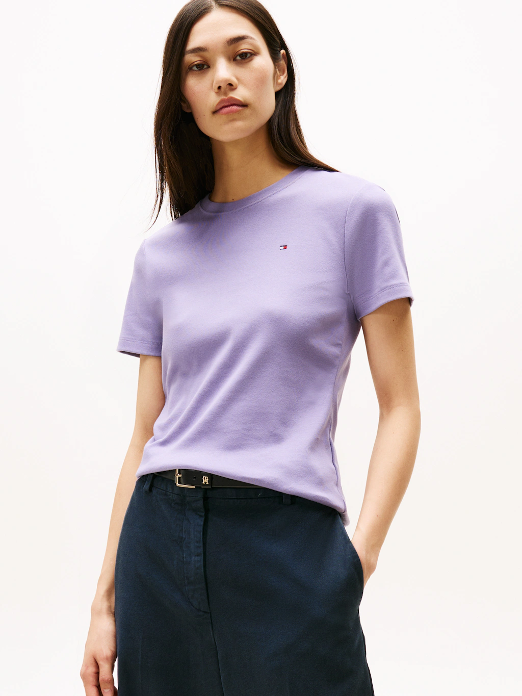 Tommy Hilfiger T-Shirt "SLIM CODY C-NK SS", mit Logostickerei günstig online kaufen