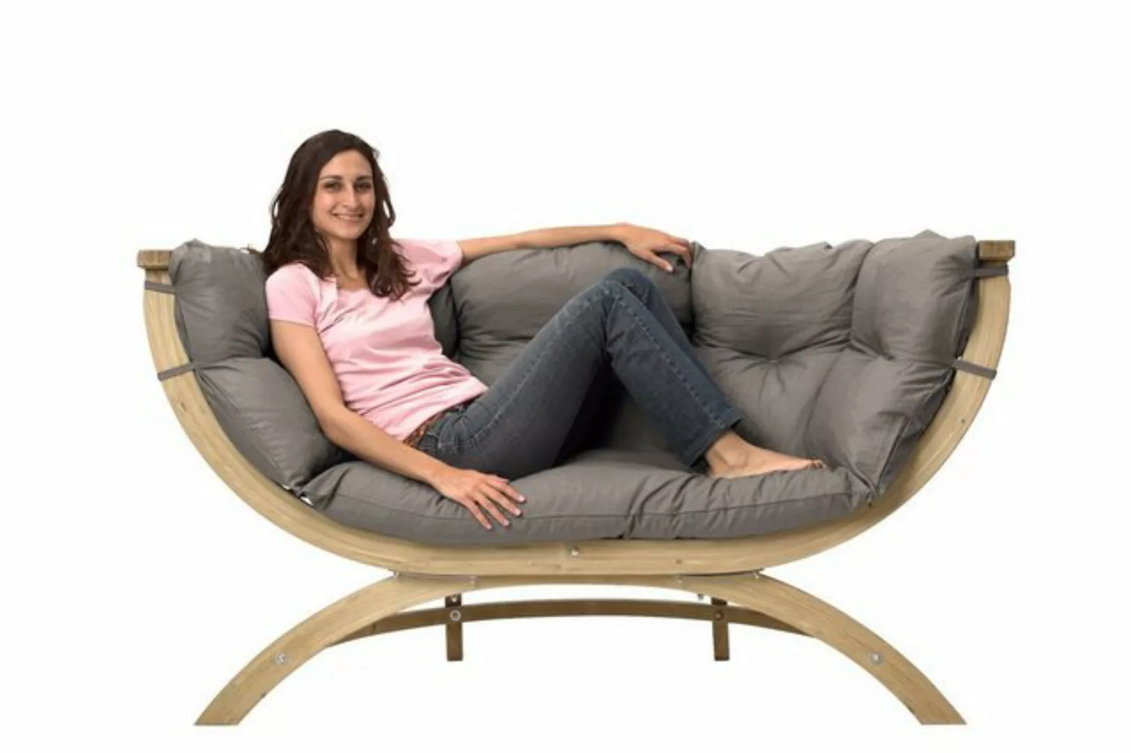 Amazonas Loungesofa AMAZONAS Loungesofa Siena Due Taupe inkl. Sitzkissen ca günstig online kaufen