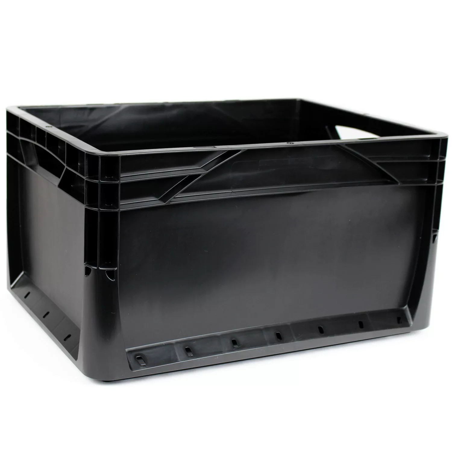 Eurobox-System Box Vollwand 40 x 30 x 22 cm Schwarz günstig online kaufen
