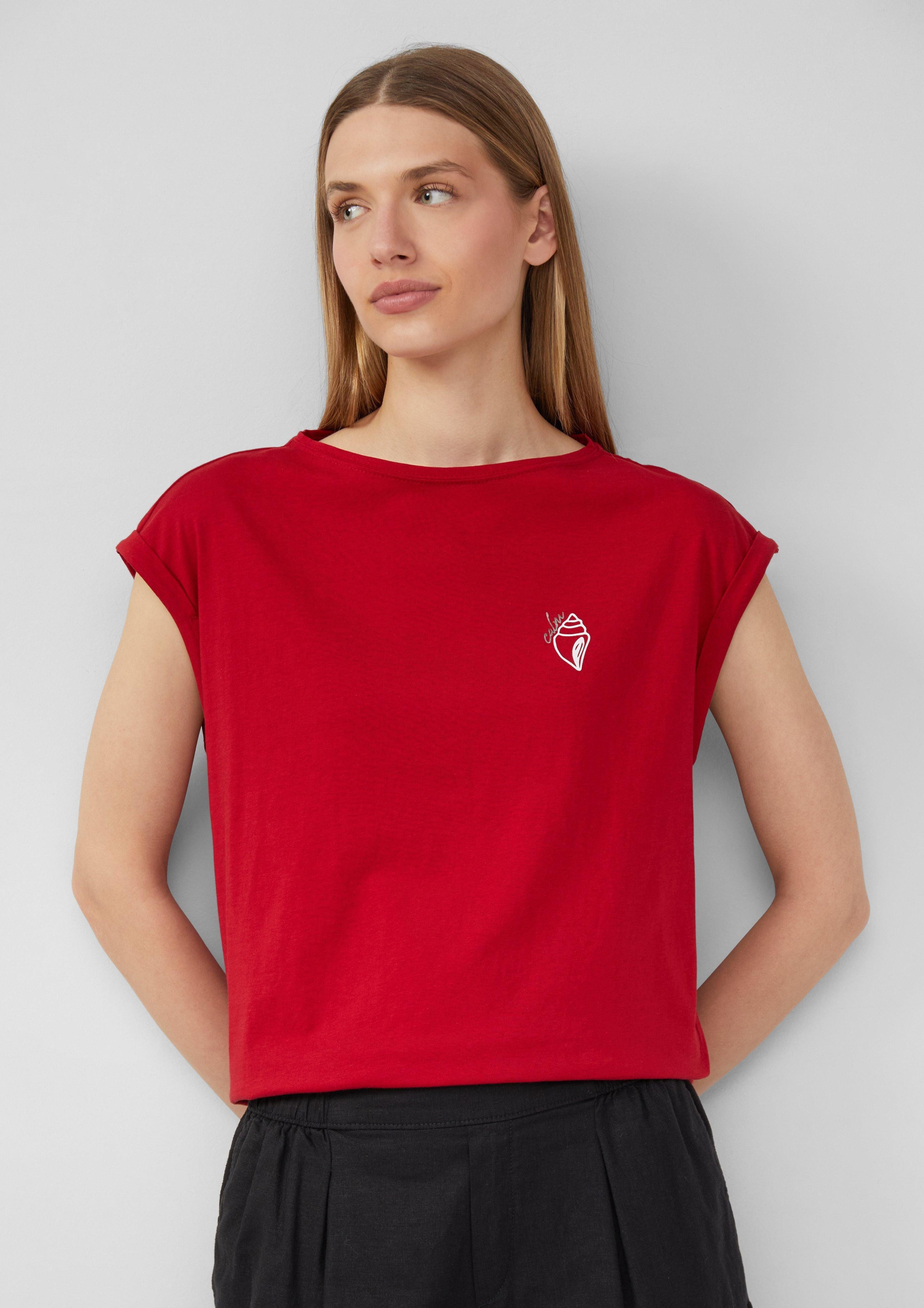 s.Oliver Shirttop Relaxed-Fit-Shirt mit Print und günstig online kaufen