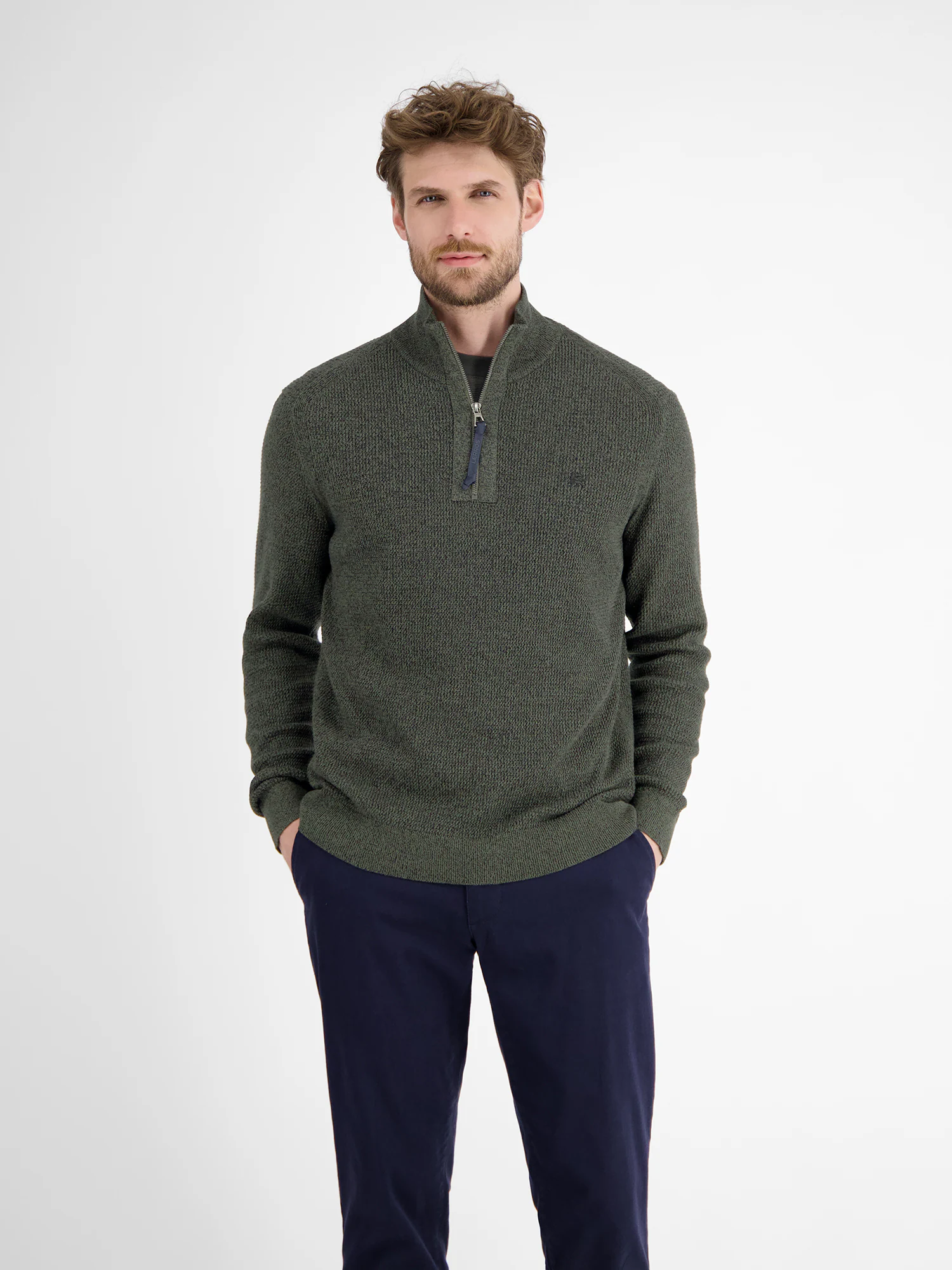 LERROS Troyer "LERROS Herren Stricktroyer in Melange-Optik" günstig online kaufen