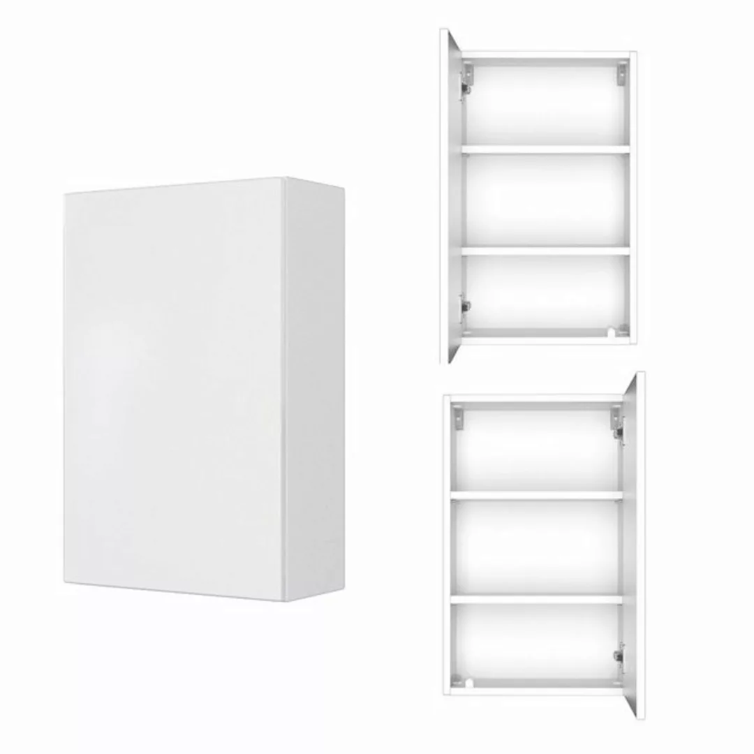 Lomadox Hängeschrank Badezimmer 40 cm in matt weiß, BxHxT: ca. 40x64x20 cm günstig online kaufen