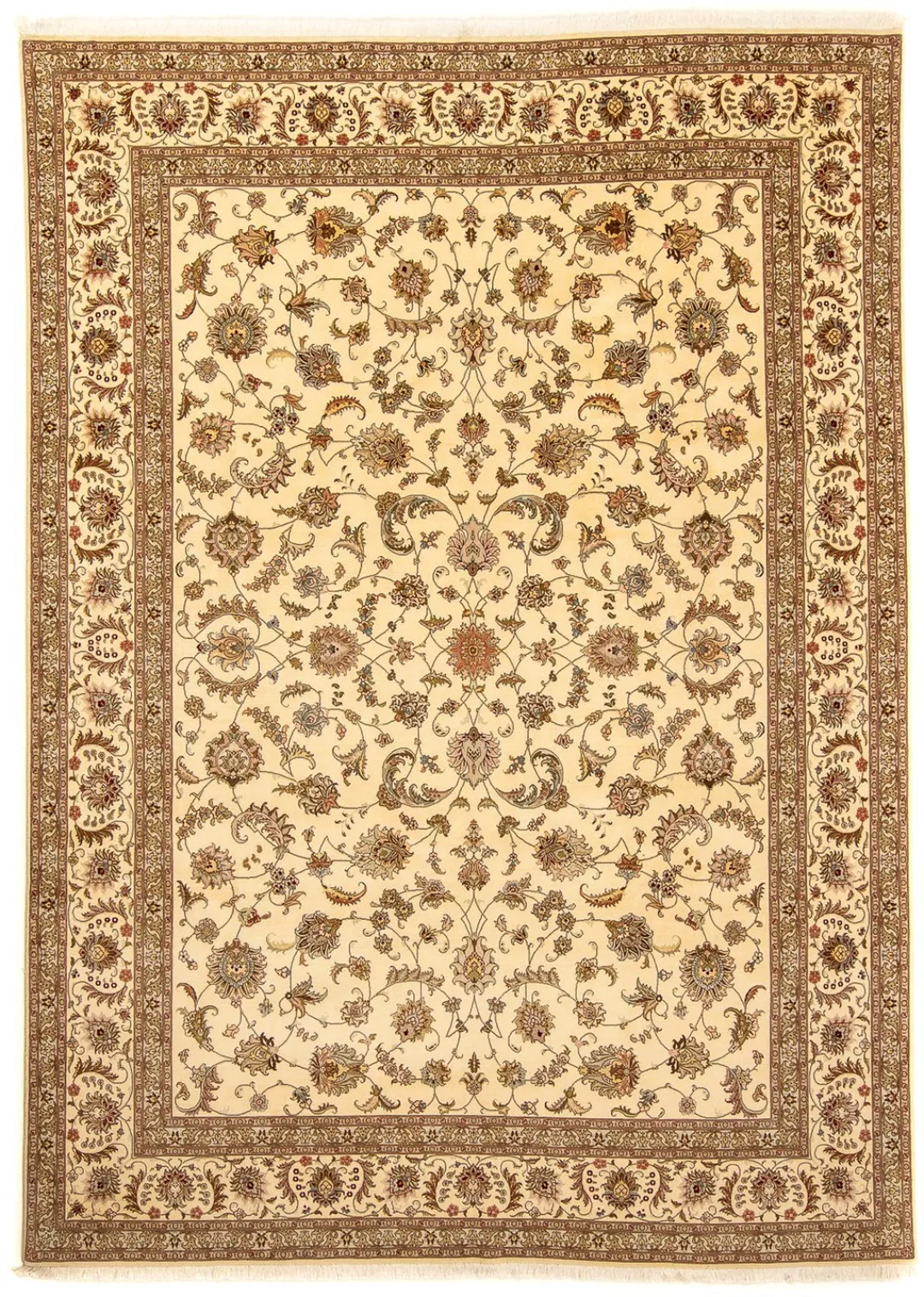 morgenland Orientteppich »Perser - Täbriz - Royal - 357 x 258 cm - beige«, günstig online kaufen
