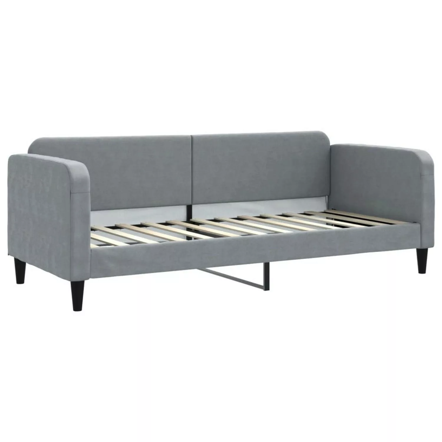 vidaXL Gästebett Tagesbett Hellgrau 80x200 cm Stoff Gästebett Gästecouch Gä günstig online kaufen