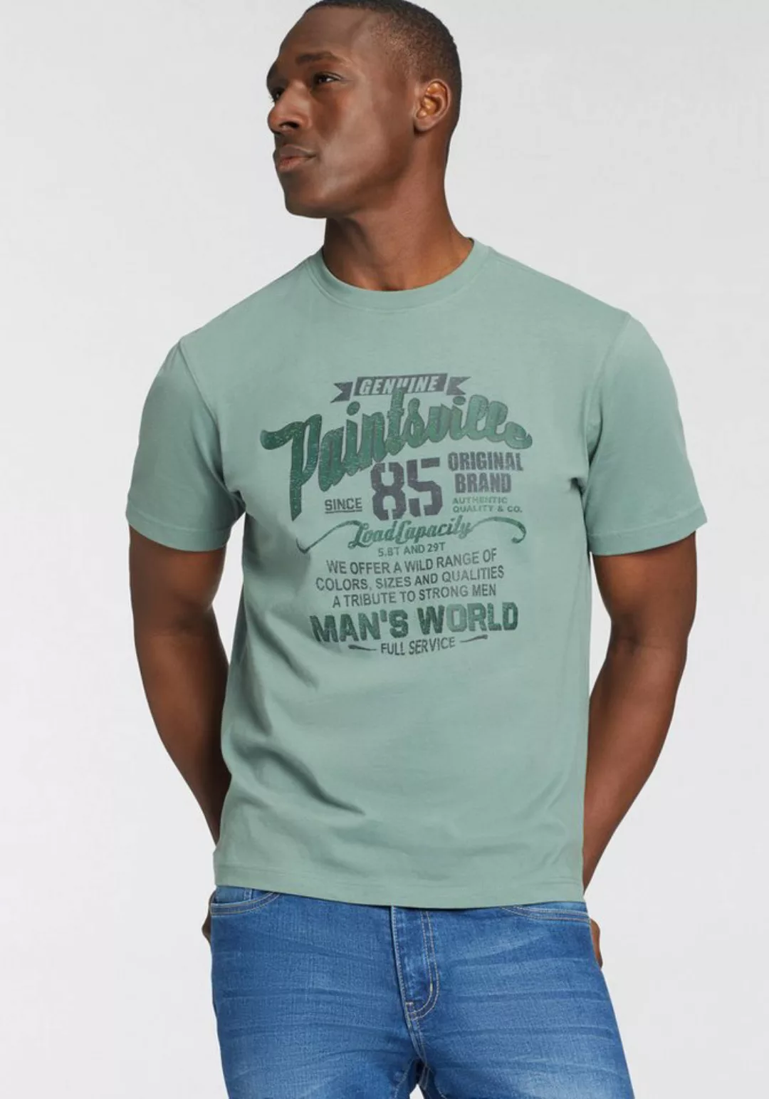 Man's World T-Shirt mit Print günstig online kaufen