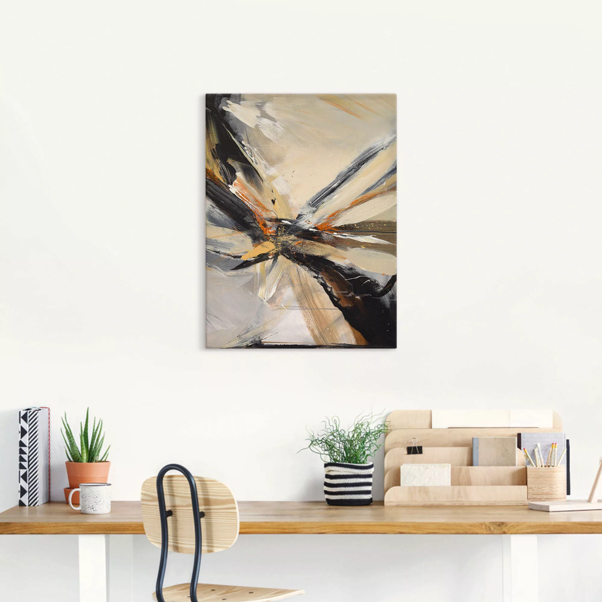 Artland Wandbild »Abstrakt III«, Gegenstandslos, (1 St.), als Leinwandbild, günstig online kaufen