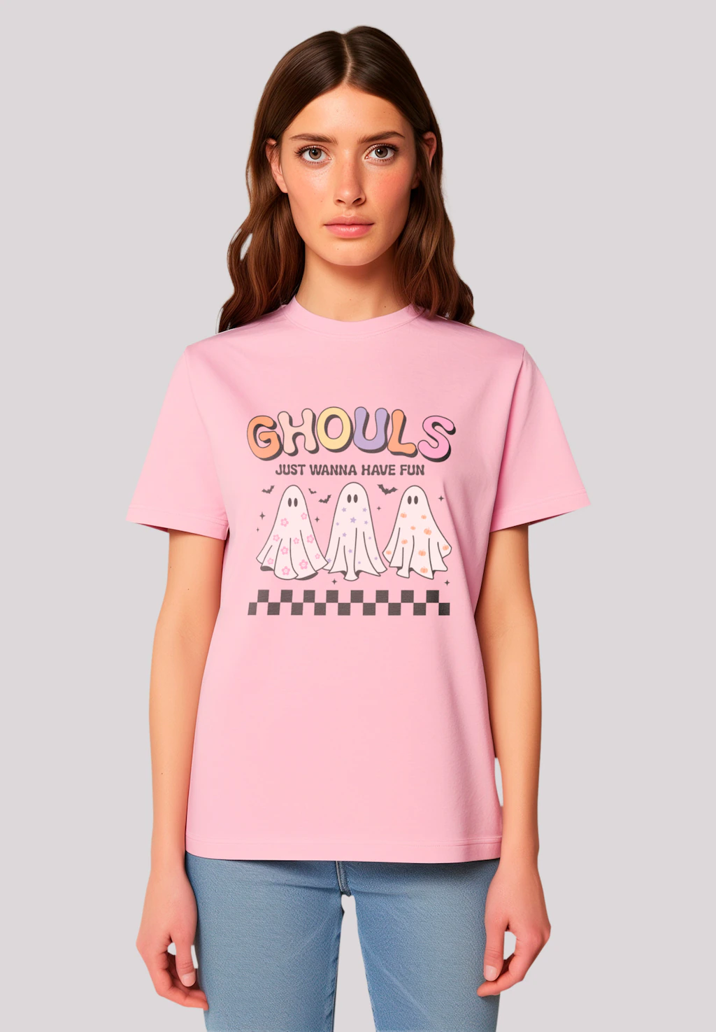 F4NT4STIC T-Shirt "Retro Halloween Ghouls just wanna have fun", Premium Qua günstig online kaufen