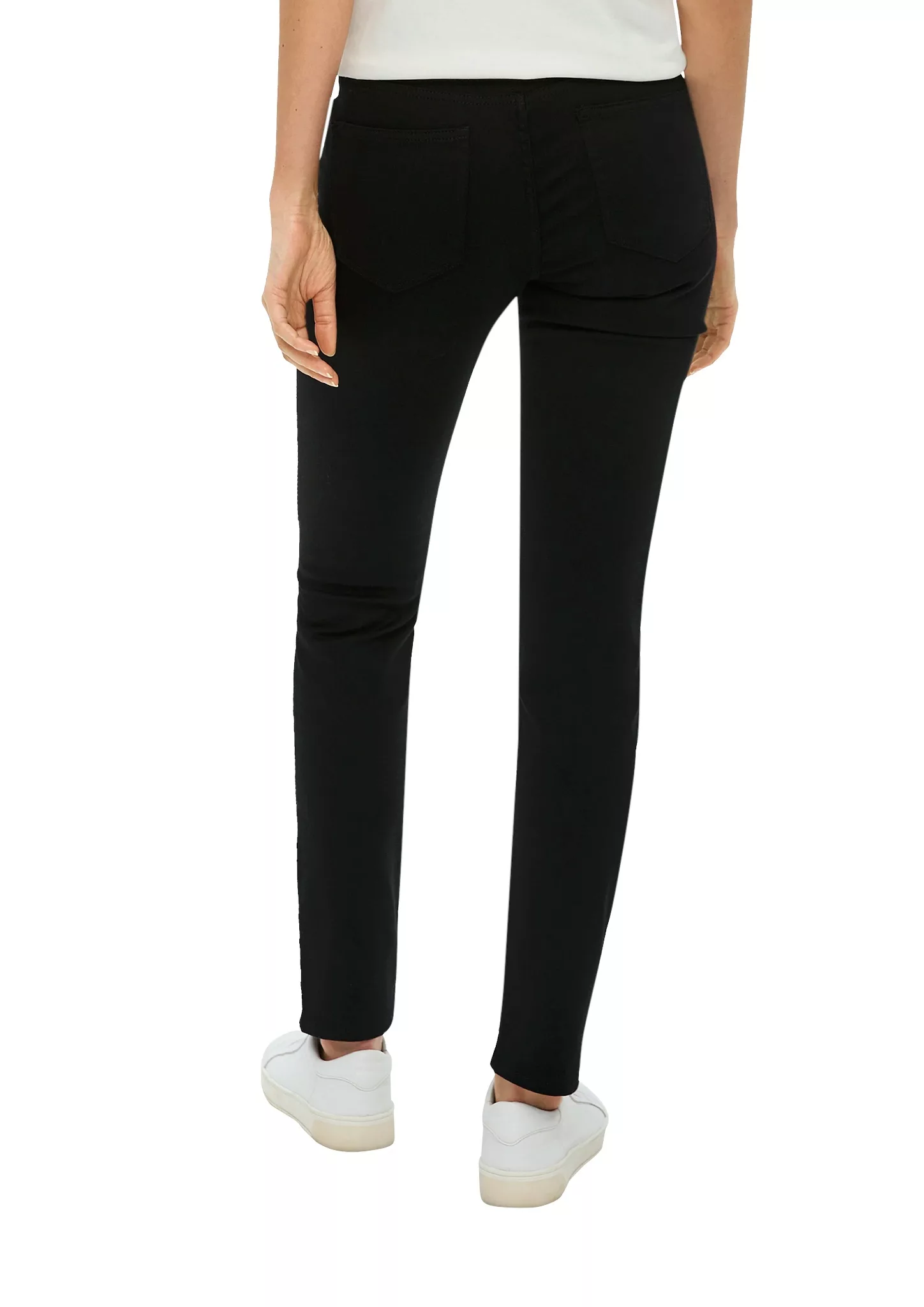 s.Oliver Slim-fit-Jeans s.Oliver Slim Fit Jeans Betsy in Schwarz (1-tlg) Fi günstig online kaufen