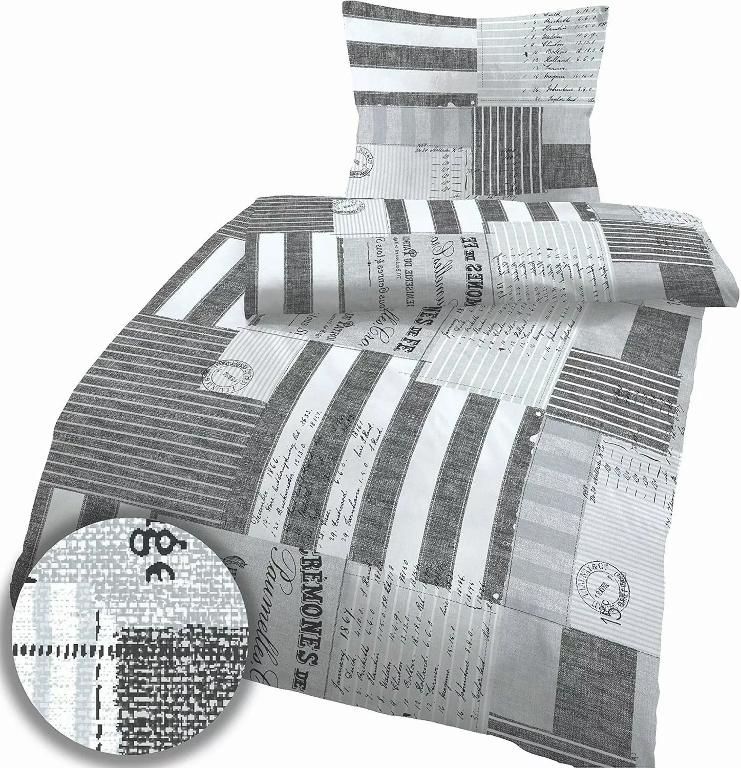 soma Bettwäsche Bettbezug 155x220 80x80 Zeitung günstig online kaufen