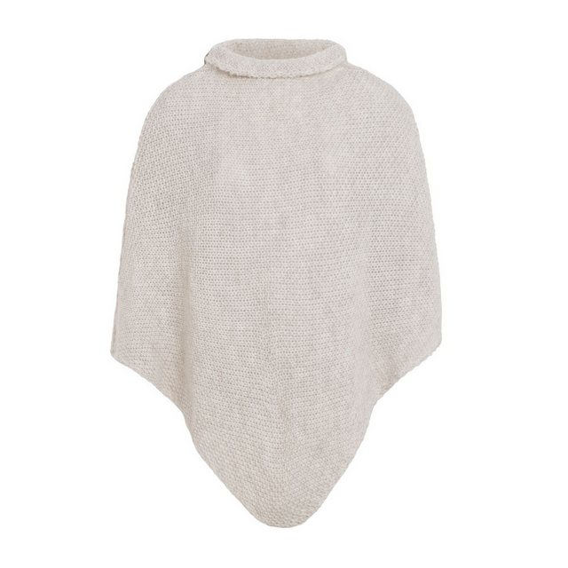 Knit Factory Poncho Coco Gestrickter Poncho Beige (1-St) Strick Poncho für günstig online kaufen