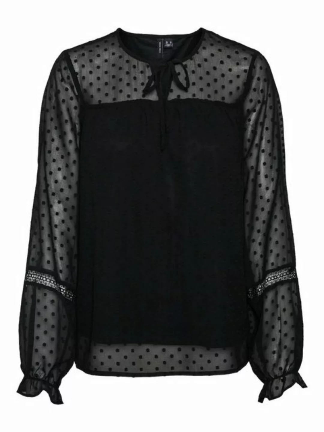 Vero Moda Blusentop VMLEAH LS LACE TOP WVN GA NOOS günstig online kaufen