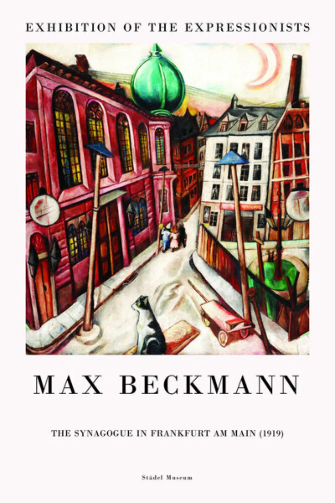 Poster / Leinwandbild - Max Beckmann: Die Synagoge In Frankfurt Am Main günstig online kaufen